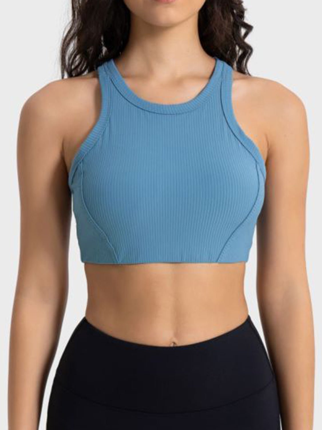 Wide Strap Cropped Sport Tank - Angel Body