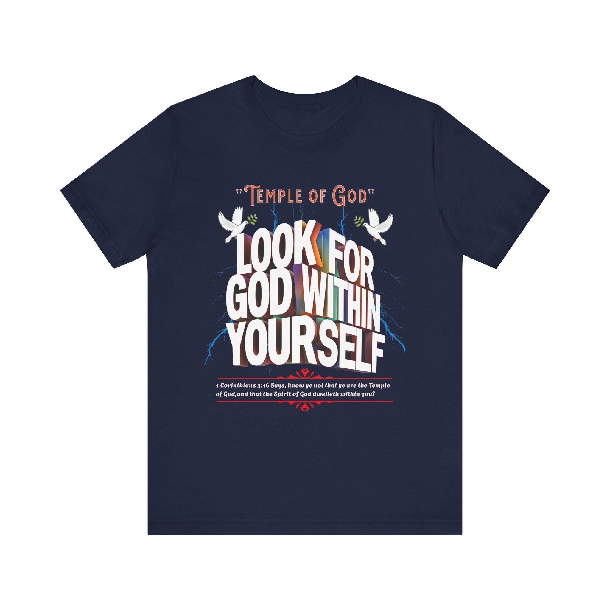 Unisex Jersey Short Sleeve Tee: Temple of God - Angel Body
