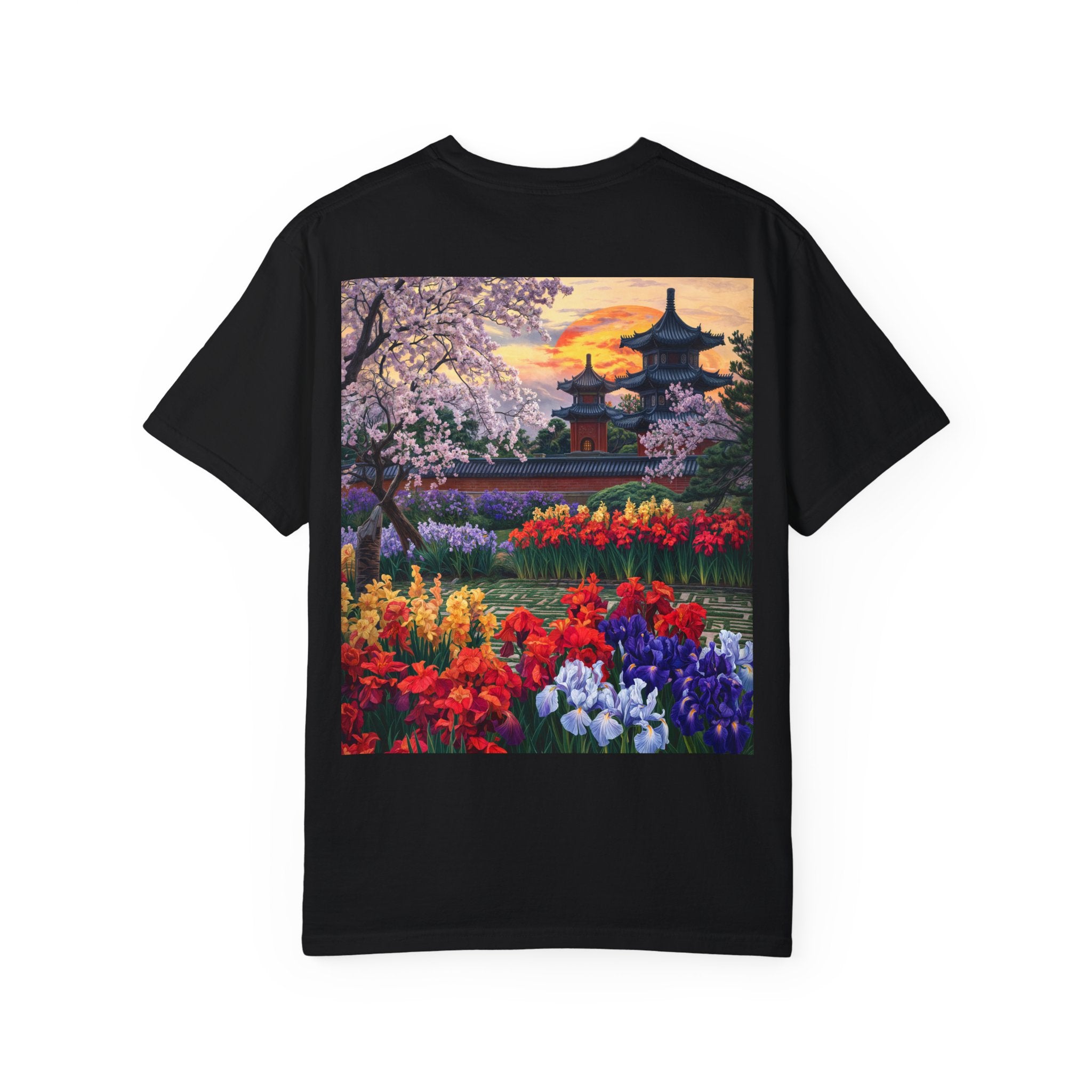Japanese Garden Landscape T-Shirt - Nature Lovers & Spring Celebrations - Angel Body