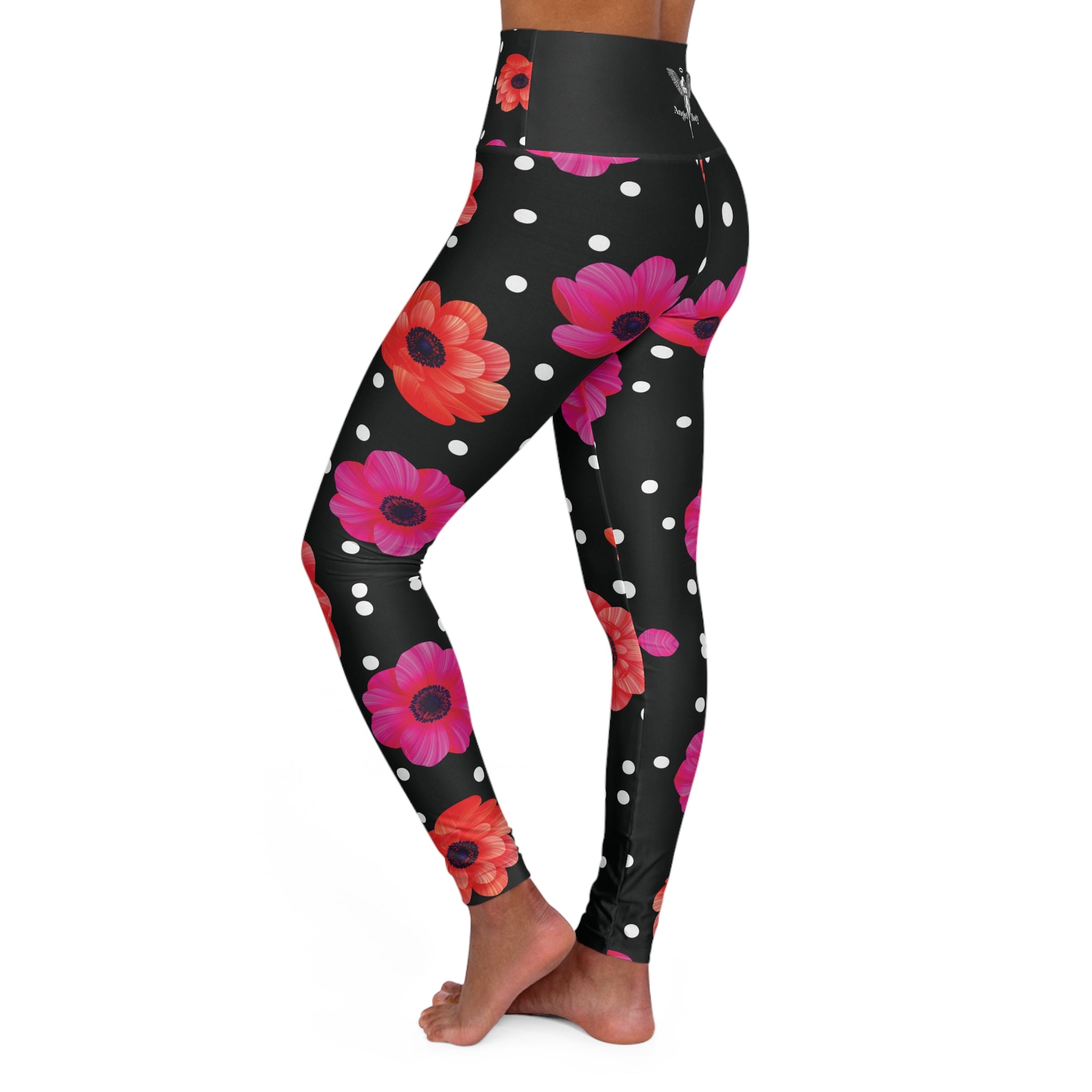 New Custom design High Waisted Angel Body Yoga Leggings for Fitness & Style - Angel Body