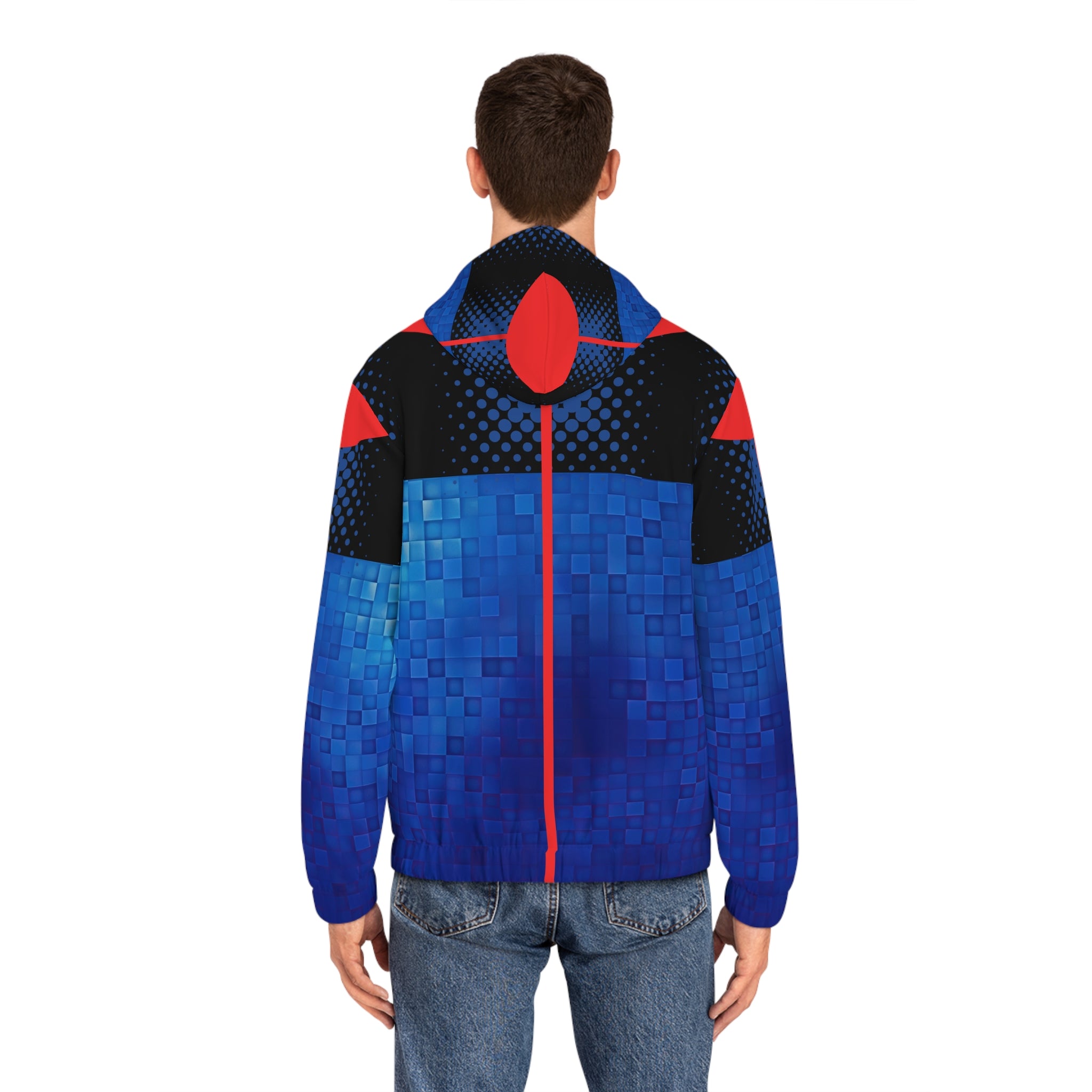 Men's Full-Zip Hoodie - Dream Bigger Hustle Harder 2025 Graphic - Angel Body