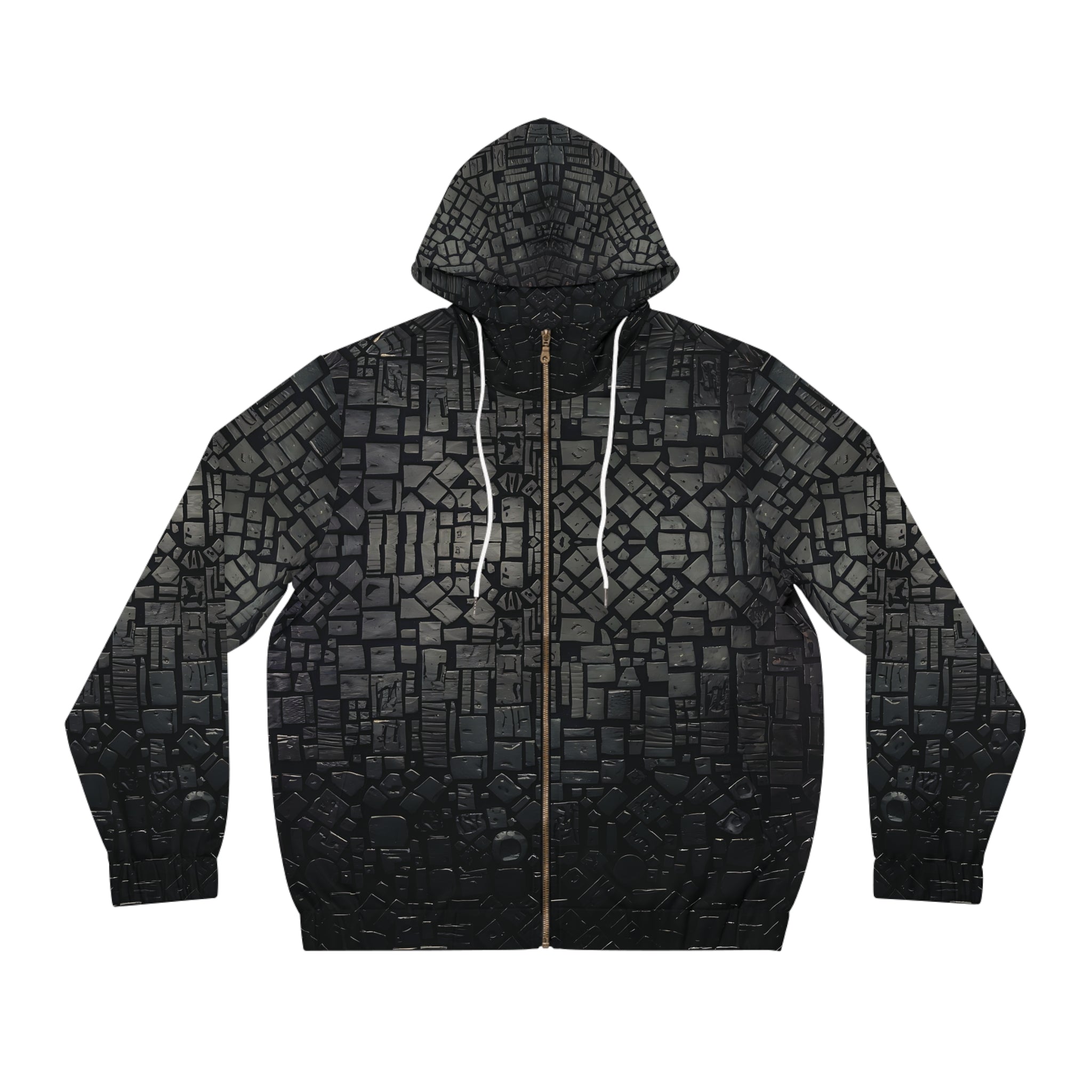 Graphic Hoodie - Futuristic Black & Purple Dragon Design - Angel Body