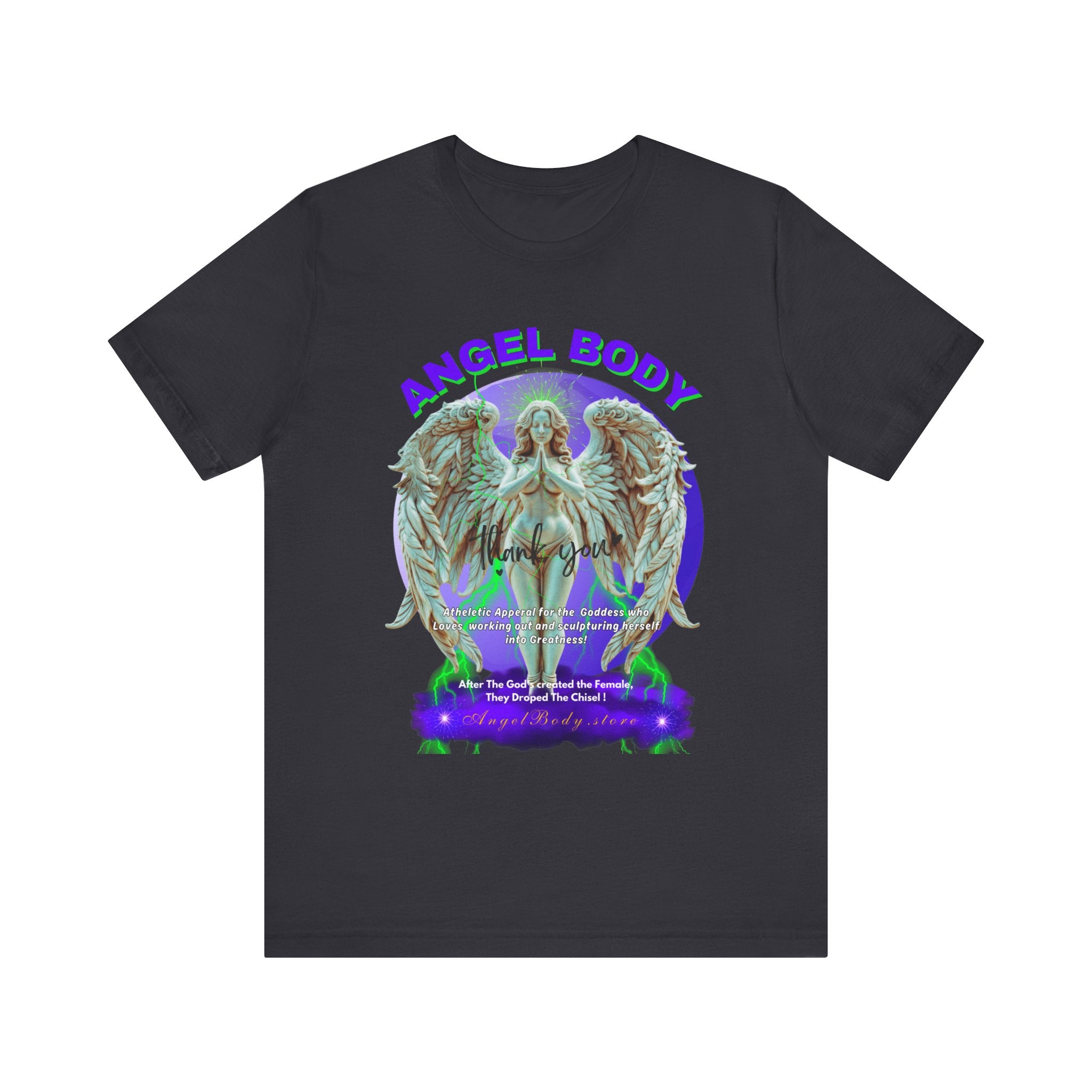 Unisex Jersey Short Sleeve Tee: Guardian Angel Spiritual Warrior 4 - Angel Body