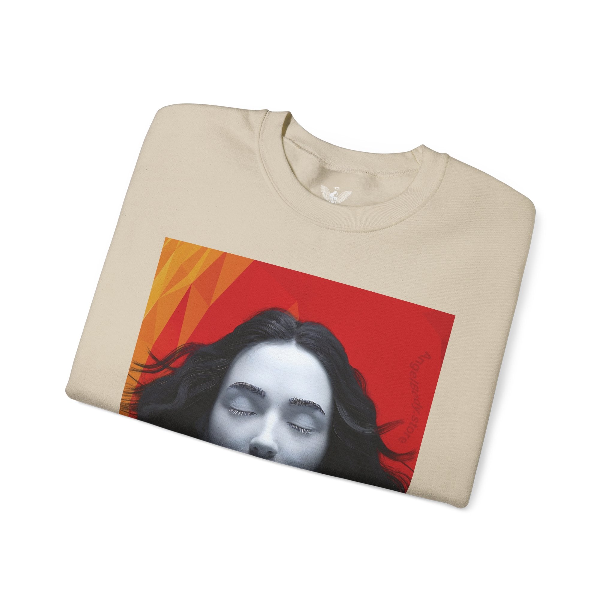 Abstract Art & Floral Sweatshirt - Angel Body