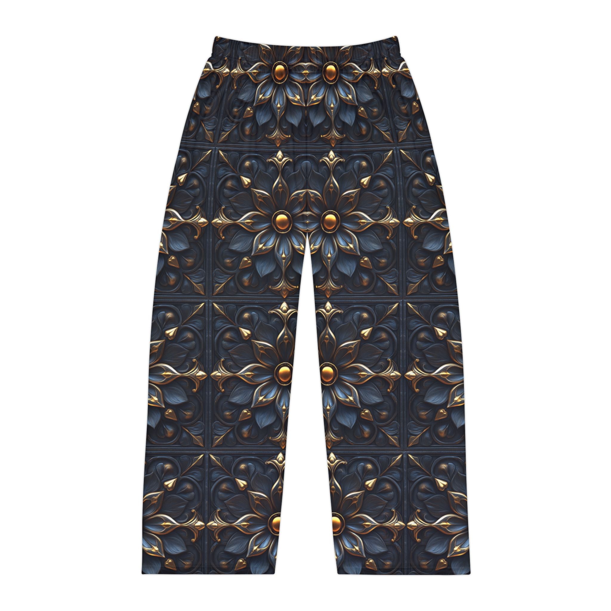Men's 3D Floral Pattern Pajama Pants - Comfortable Sleepwear for Relaxation - Angel Body