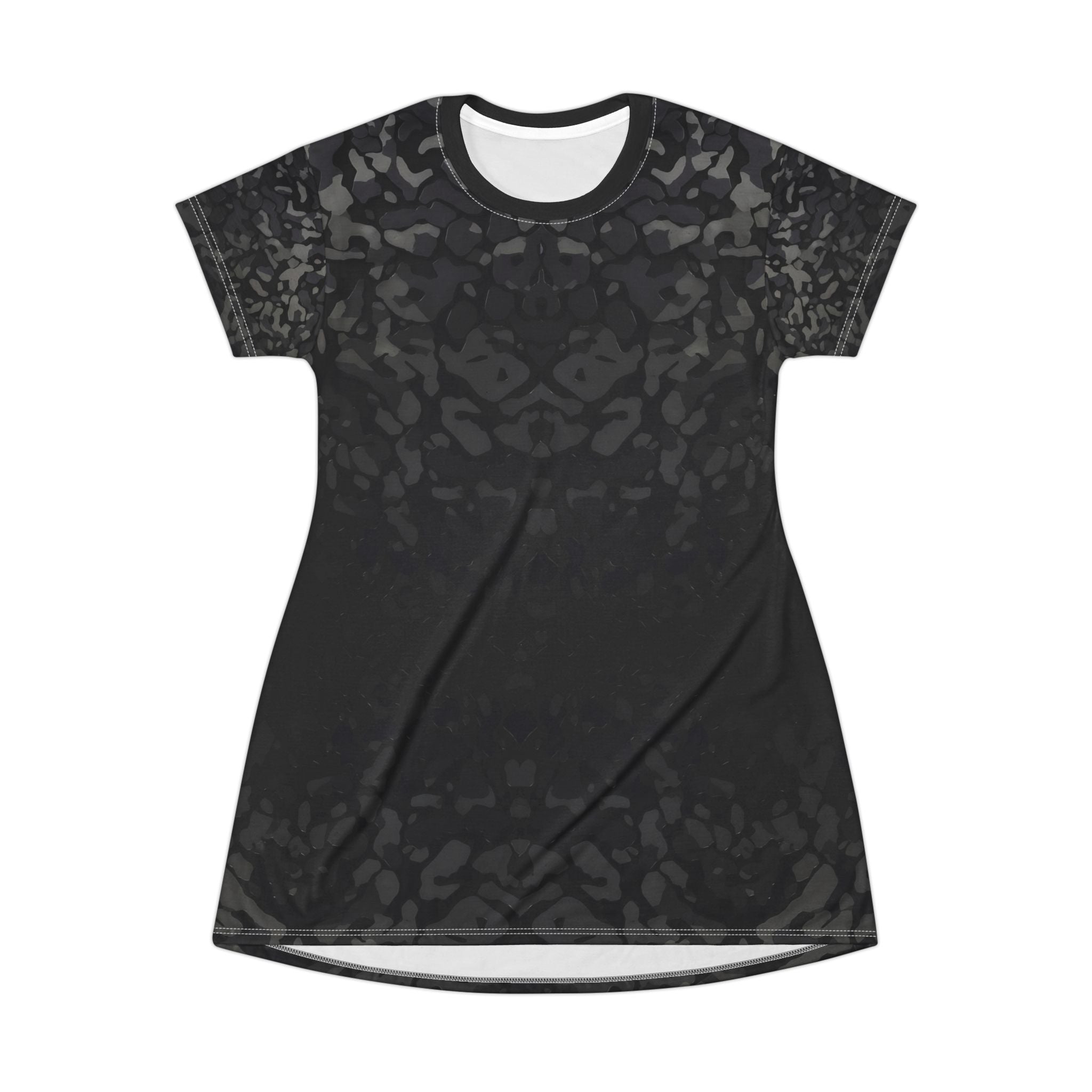 Black Camo T-Shirt Dress | Casual Chic for Everyday Style - Angel Body