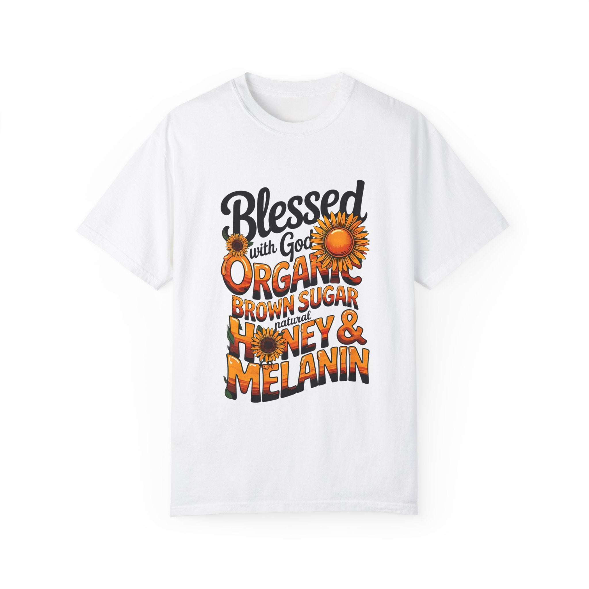 Blessed Organic Honey & Melanin T-Shirt for Positive Vibes