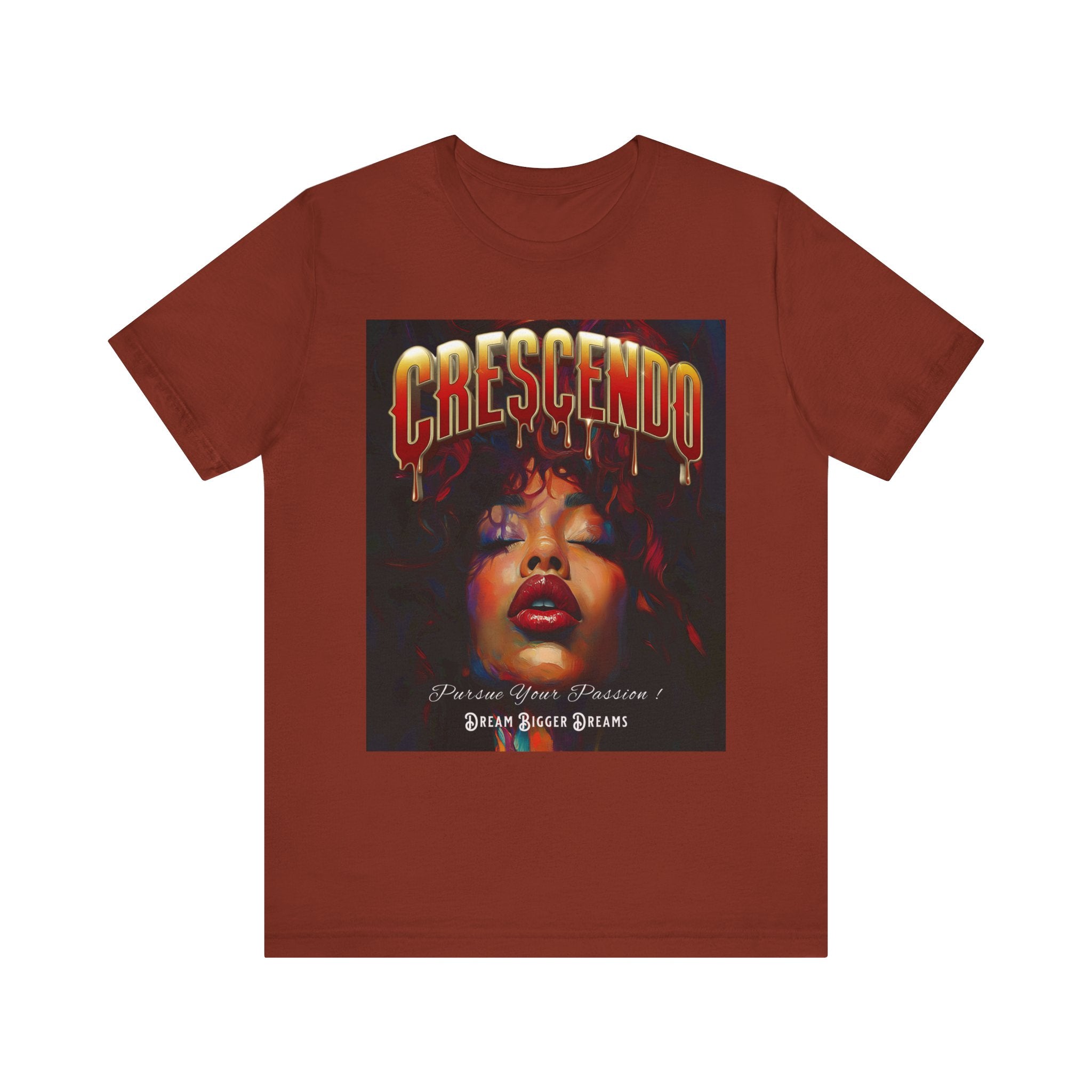 Crescendo Unisex Tee Word play message That means take your life to the highest hight's - Angel Body