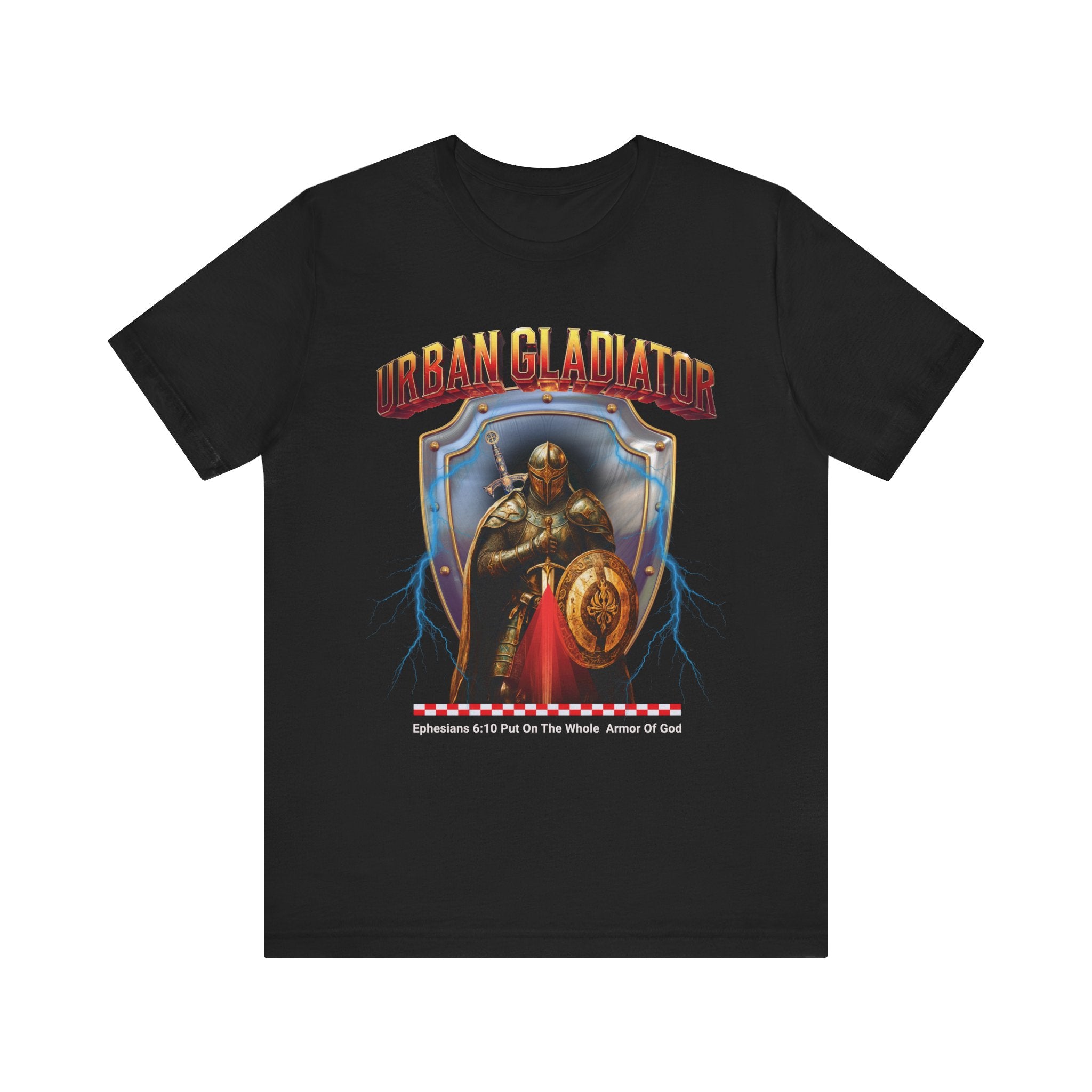 Unisex Jersey Short Sleeve Tee: Colorful Art Put on the whole Armored of God - Angel Body