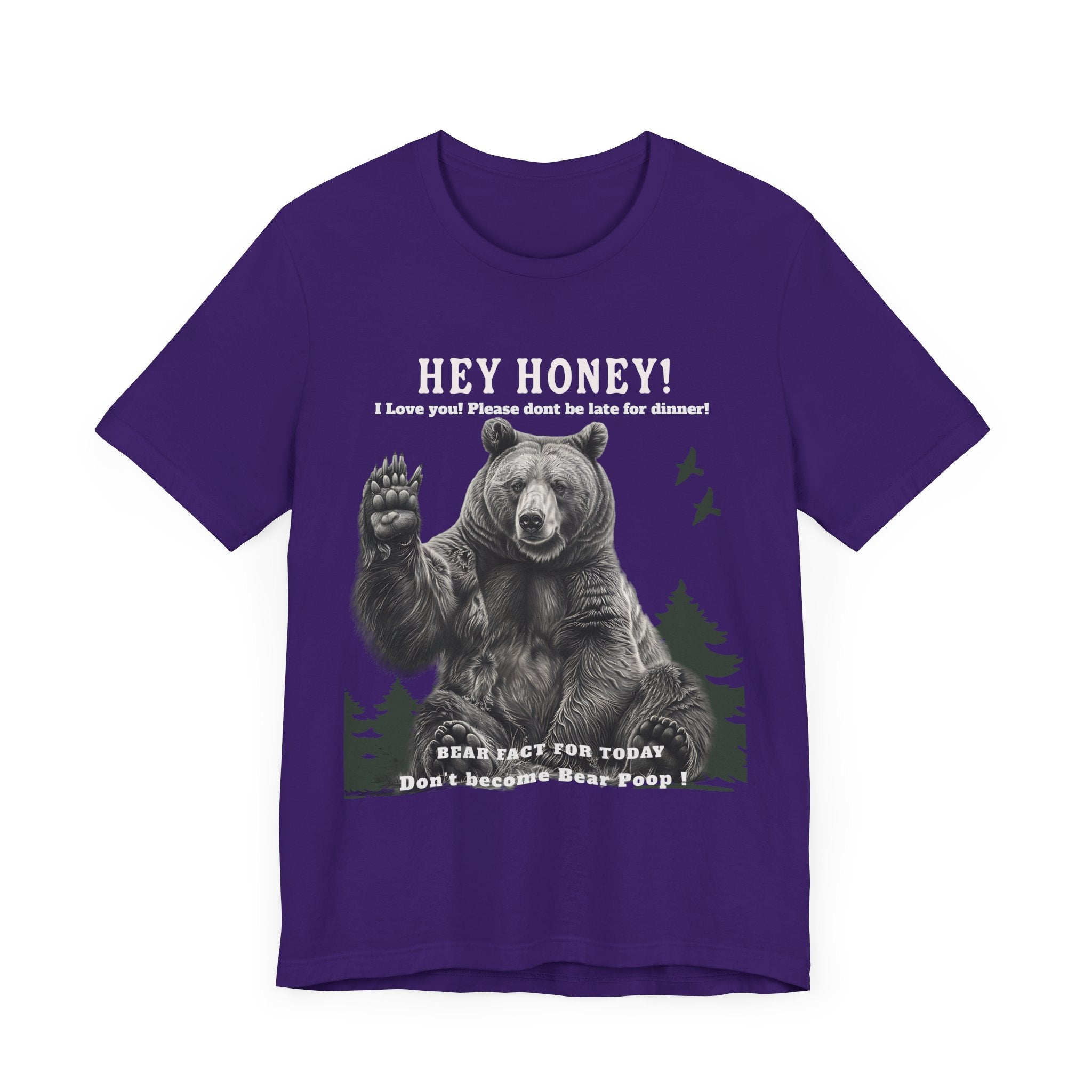 Unisex Jersey Short Sleeve Tee Fun/ hilarious design Don't Feed The Bear - Angel Body