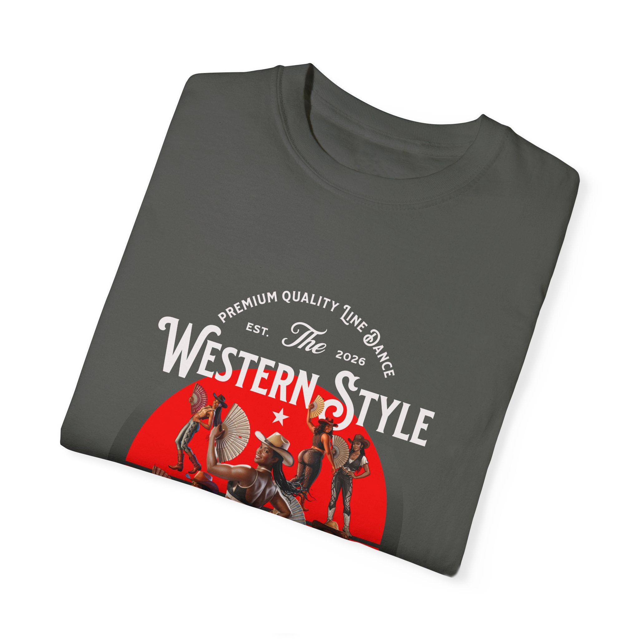 Retro Graphic Unisex Line Dance T-Shirt - 'Where Them Fans At?' - Angel Body