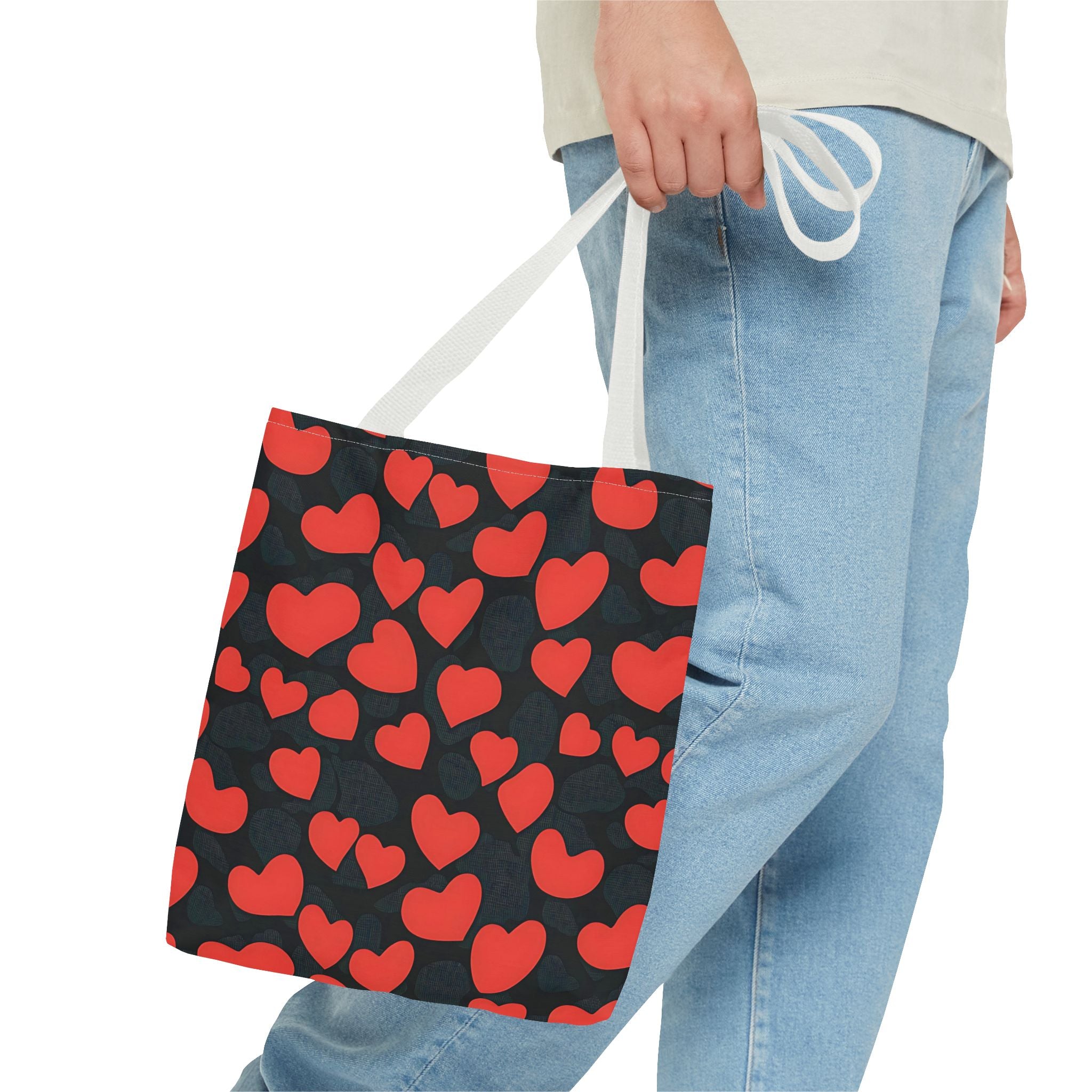 Heart Pattern Tote Bag - Fun Cute and Stylish - Angel Body