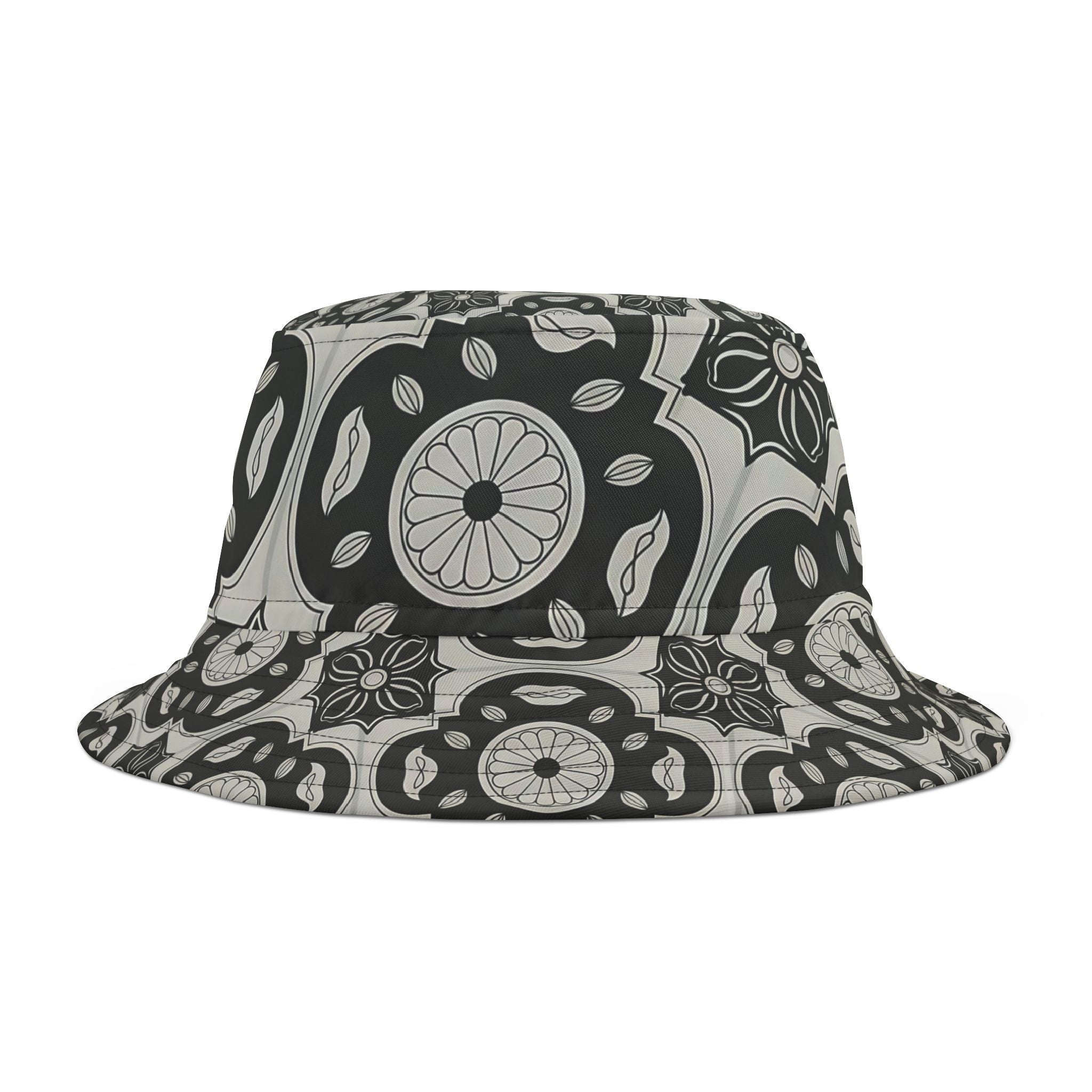 Stylish AOP Bucket Hat for Trendy Summer Vibes, Boho Accessory, Perfect for Beach Days, Festivals, Fashion Statement, Unique Gift - Angel Body