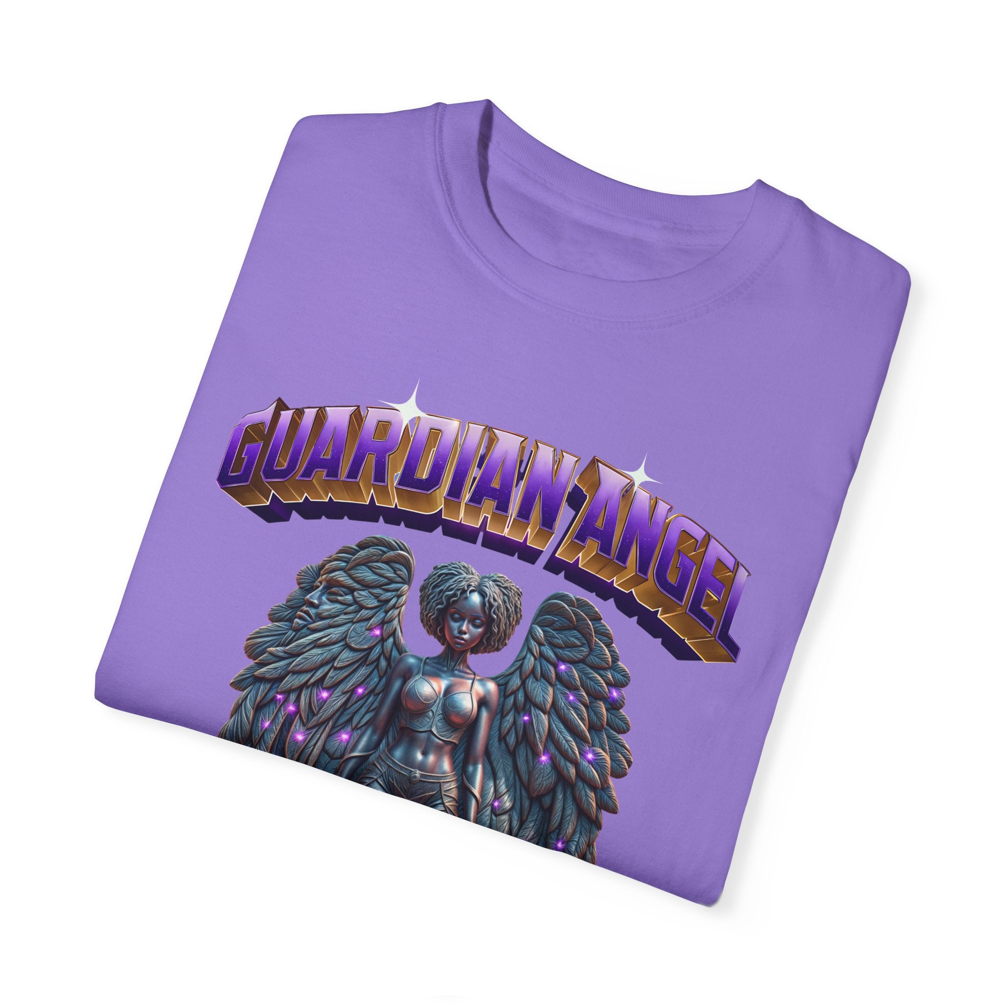 Unisex Garment-Dyed T-shirt With the title Guardian Angel - Angel Body