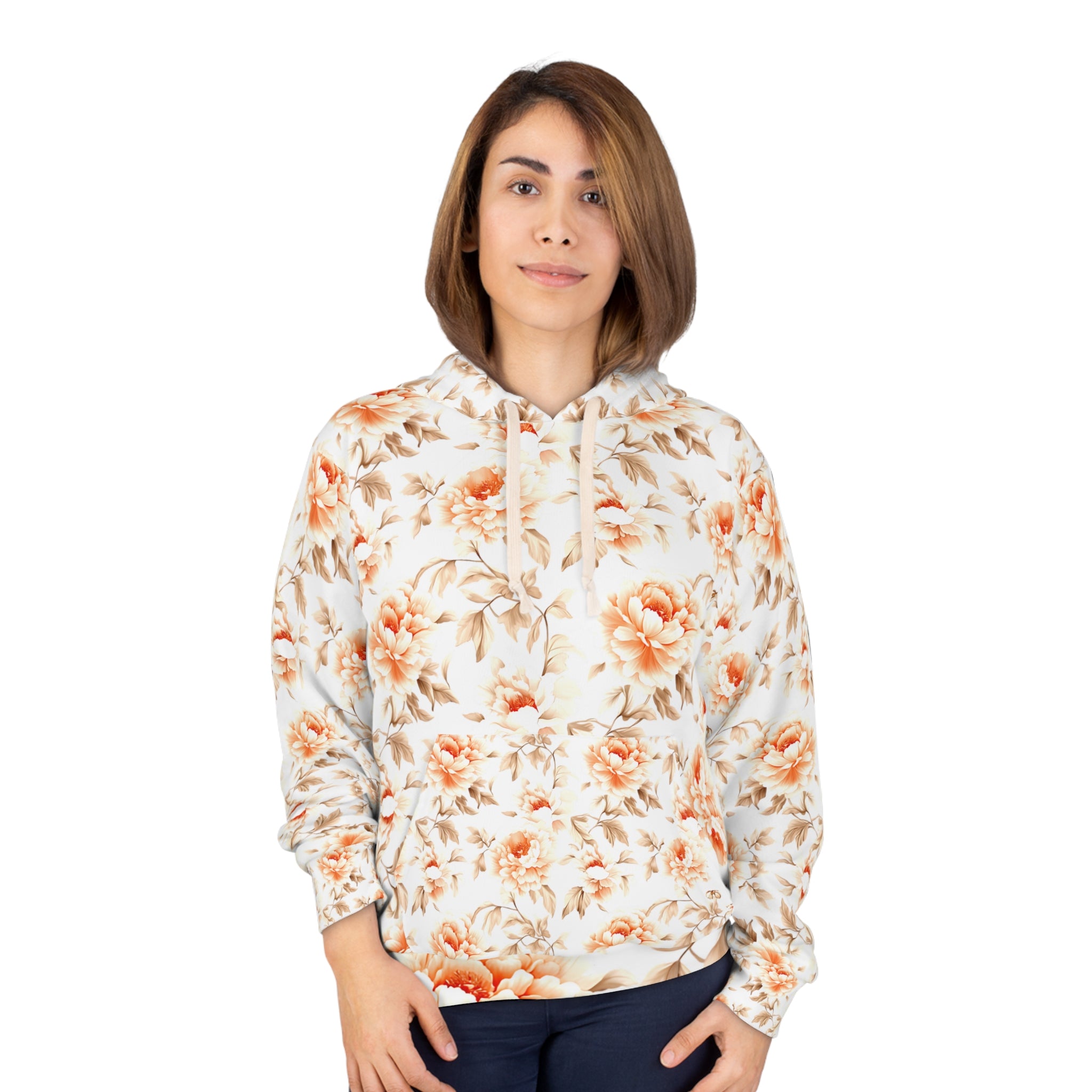 Floral Elegance 2 Unisex Pullover Hoodie - Cozy Spring Comfort - Angel Body