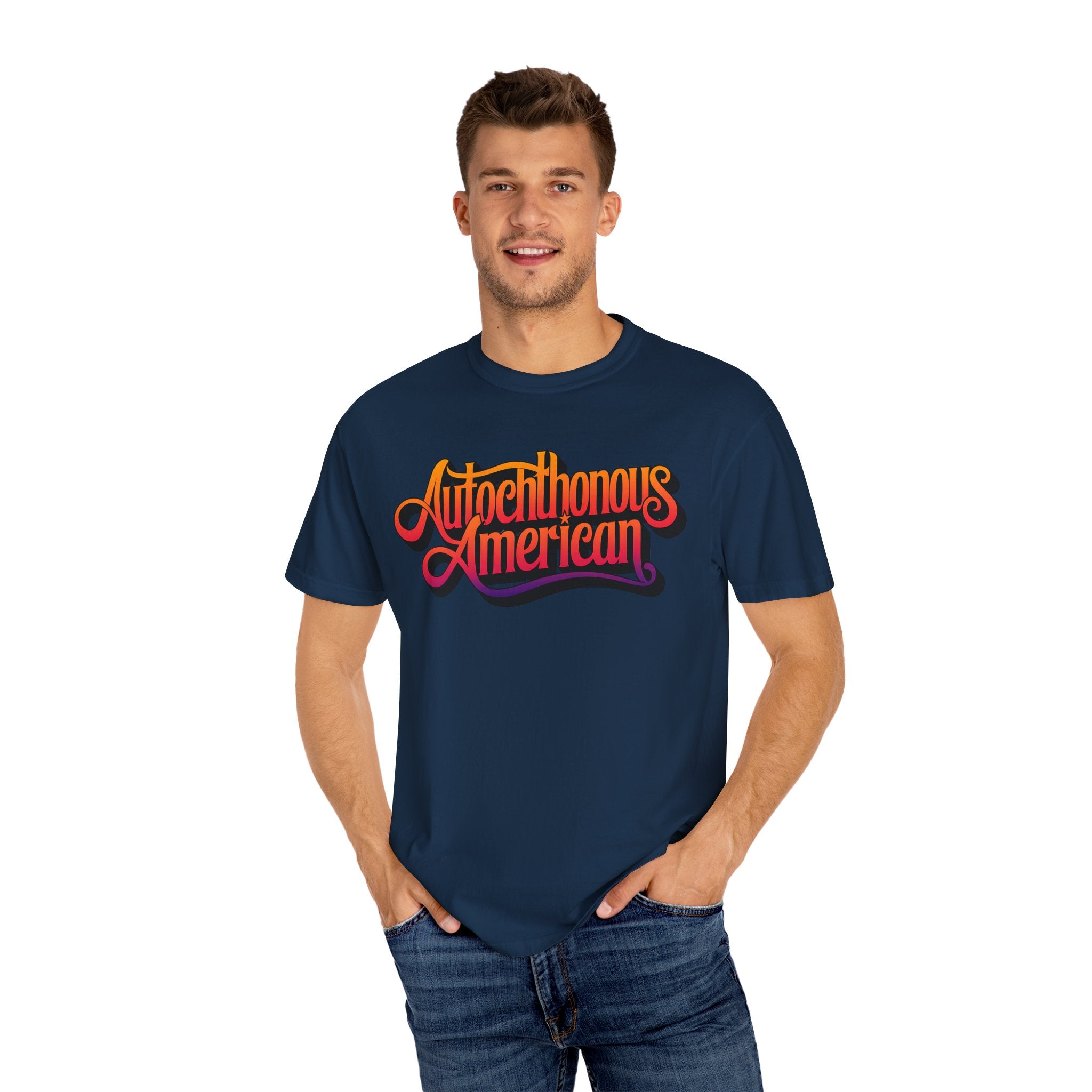 Autochthonous American T-Shirt - Vibrant Graphic Tee for Cultural Celebrations