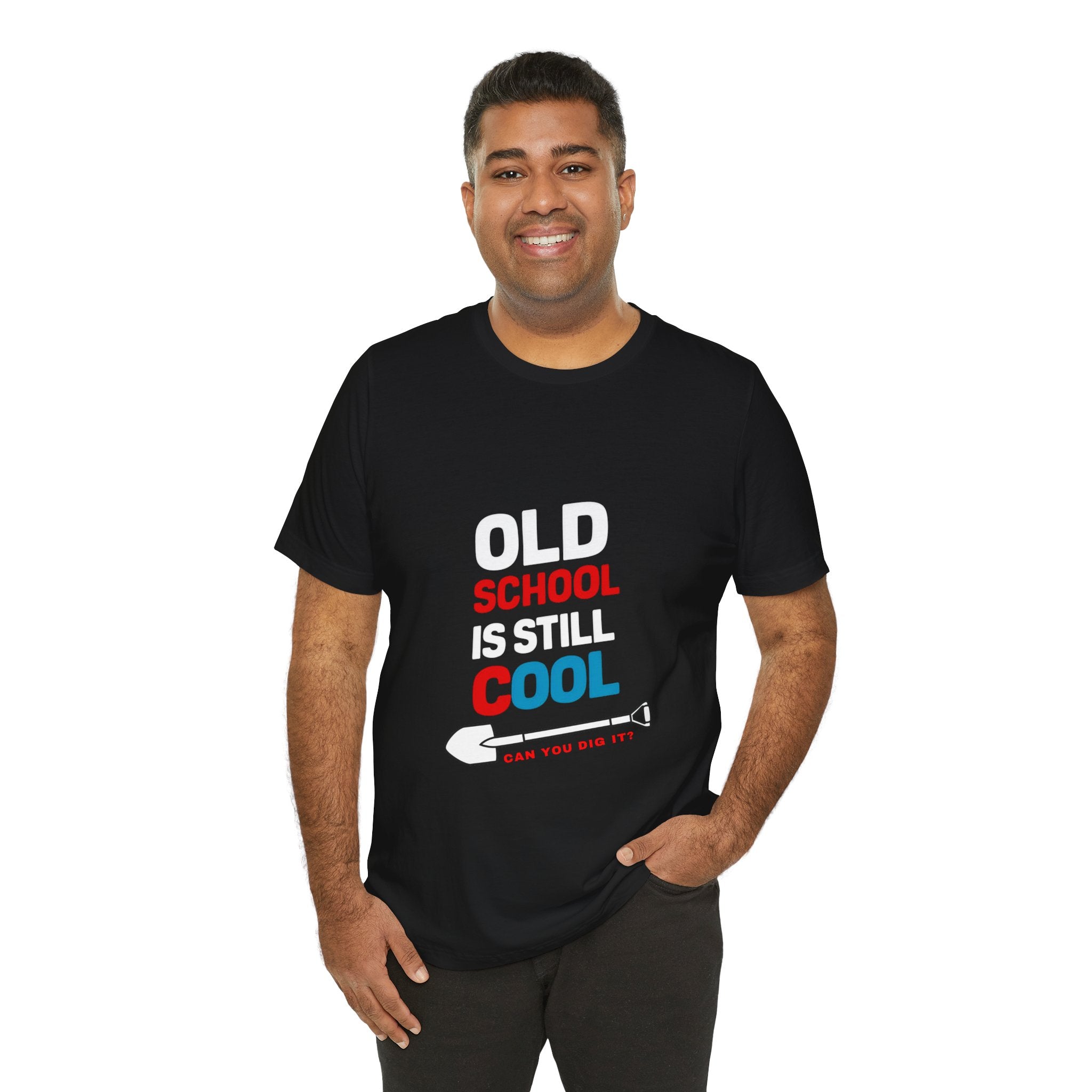 Old School Is Still Cool Unisex Jersey Tee - Fun Graphic T-Shirt for Nostalgia Lovers - Angel Body
