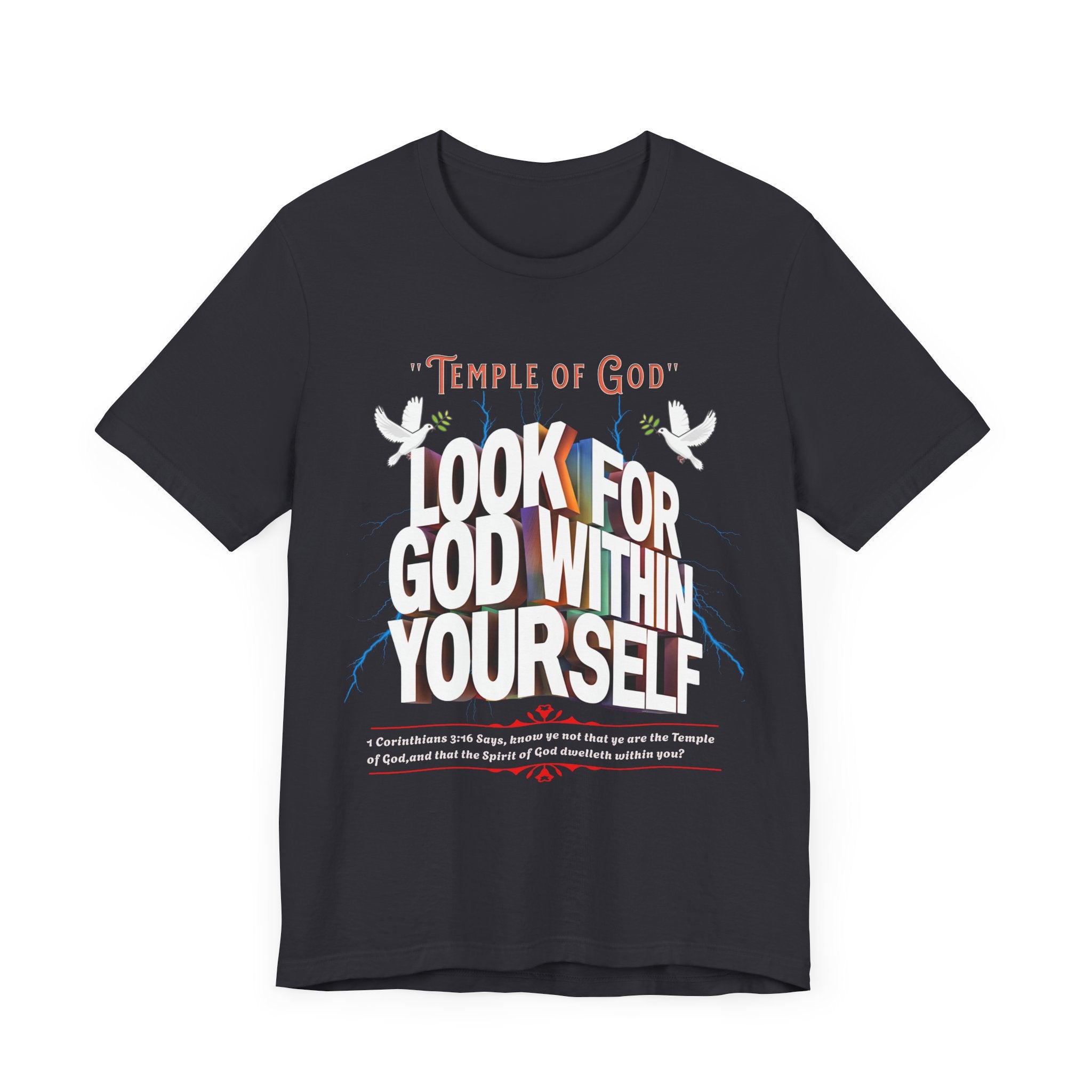 Unisex Jersey Short Sleeve Tee: Temple of God - Angel Body