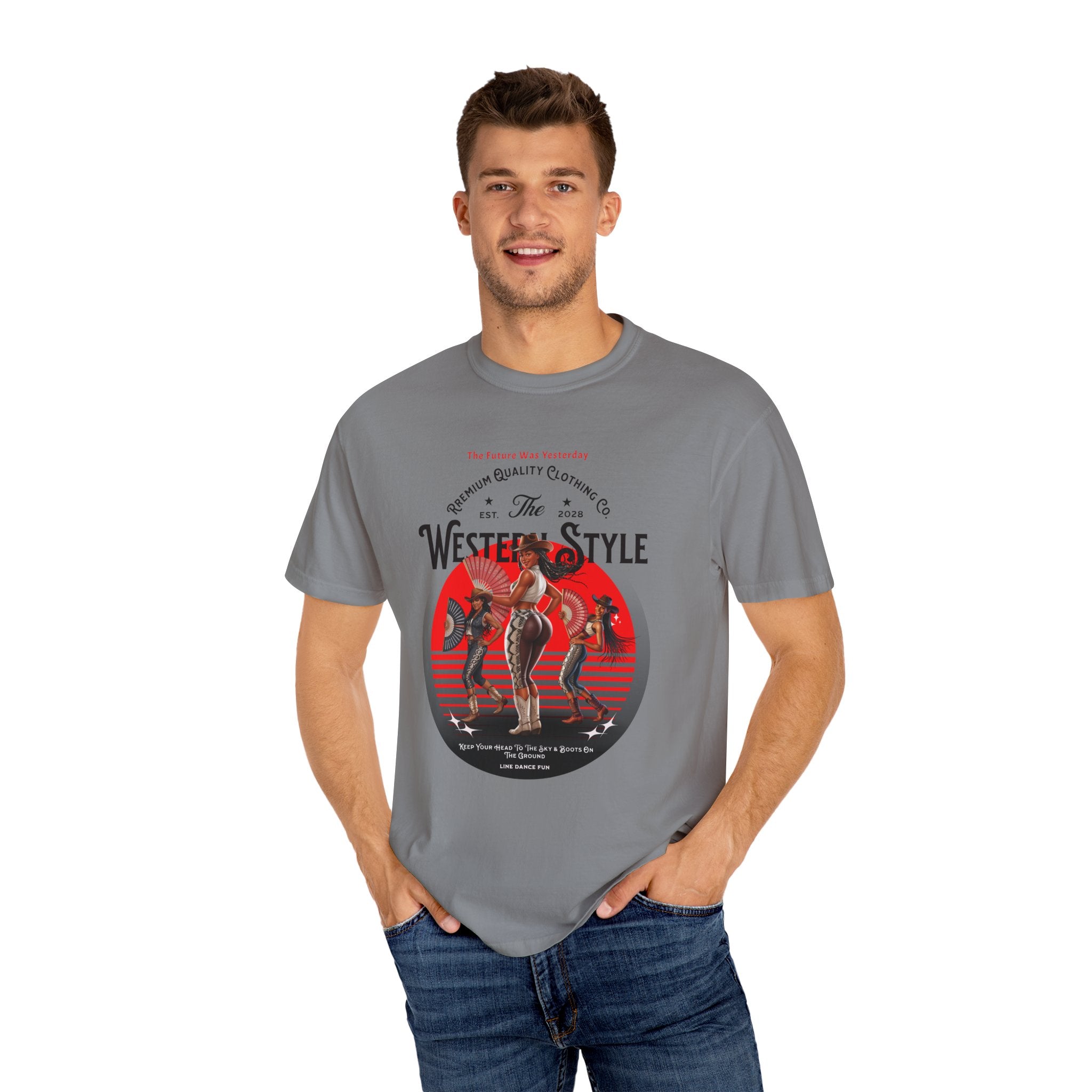 Vintage Western Style T-Shirt - Unisex Graphic Tee for Country Lovers - Angel Body