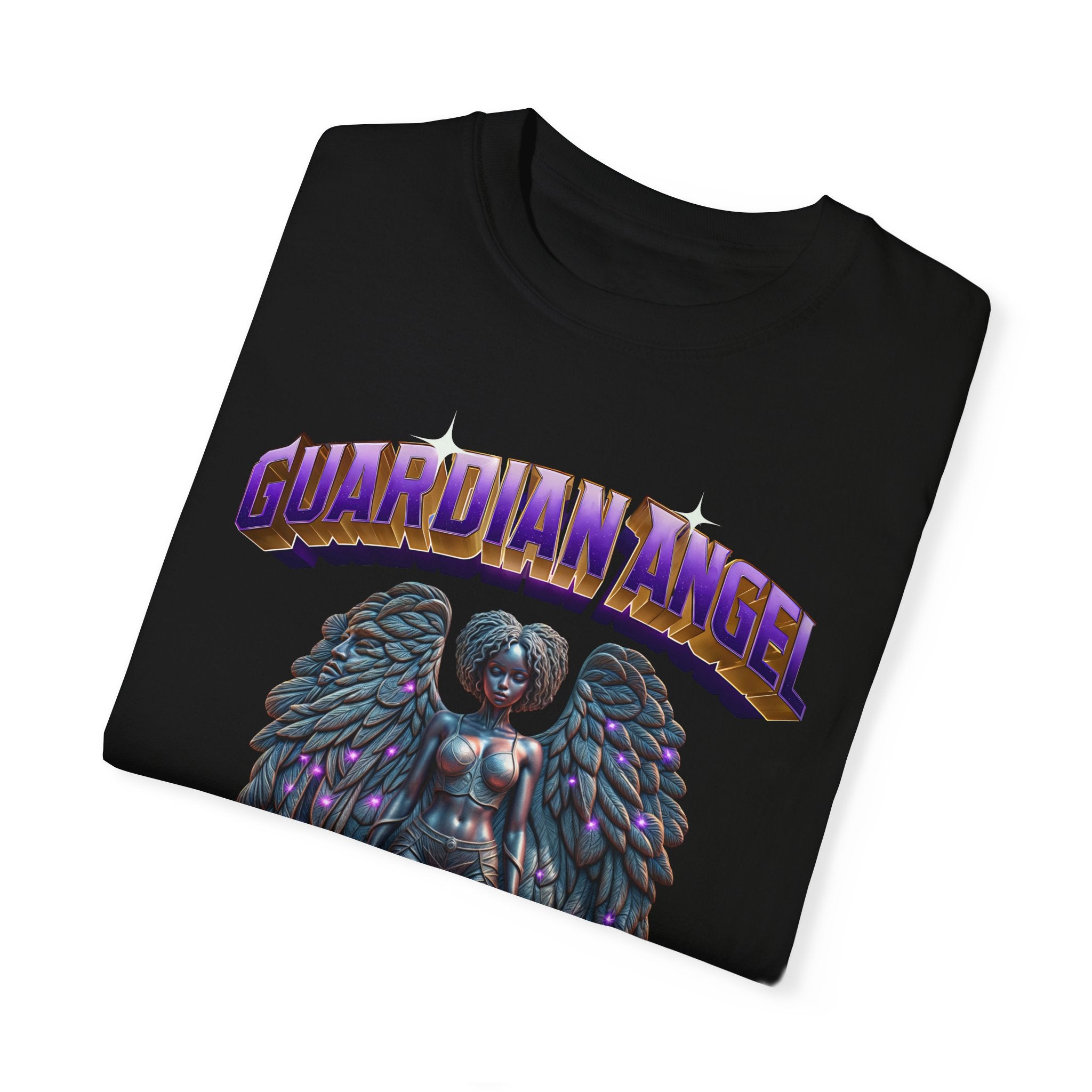 Unisex Garment-Dyed T-shirt With the title Guardian Angel - Angel Body