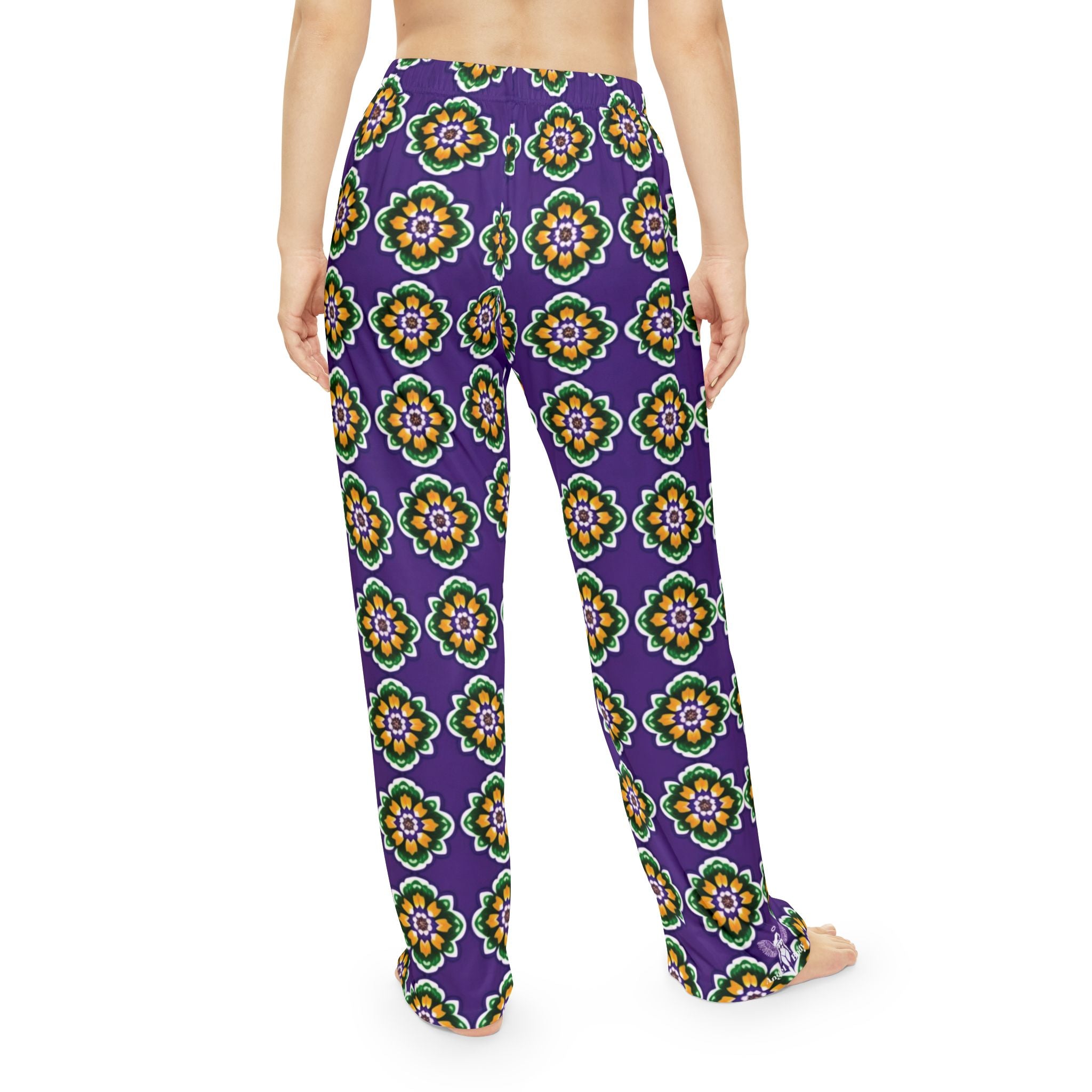 Vibrant Floral Women's Custom Pajama Pants for Cozy Nights - Angel Body