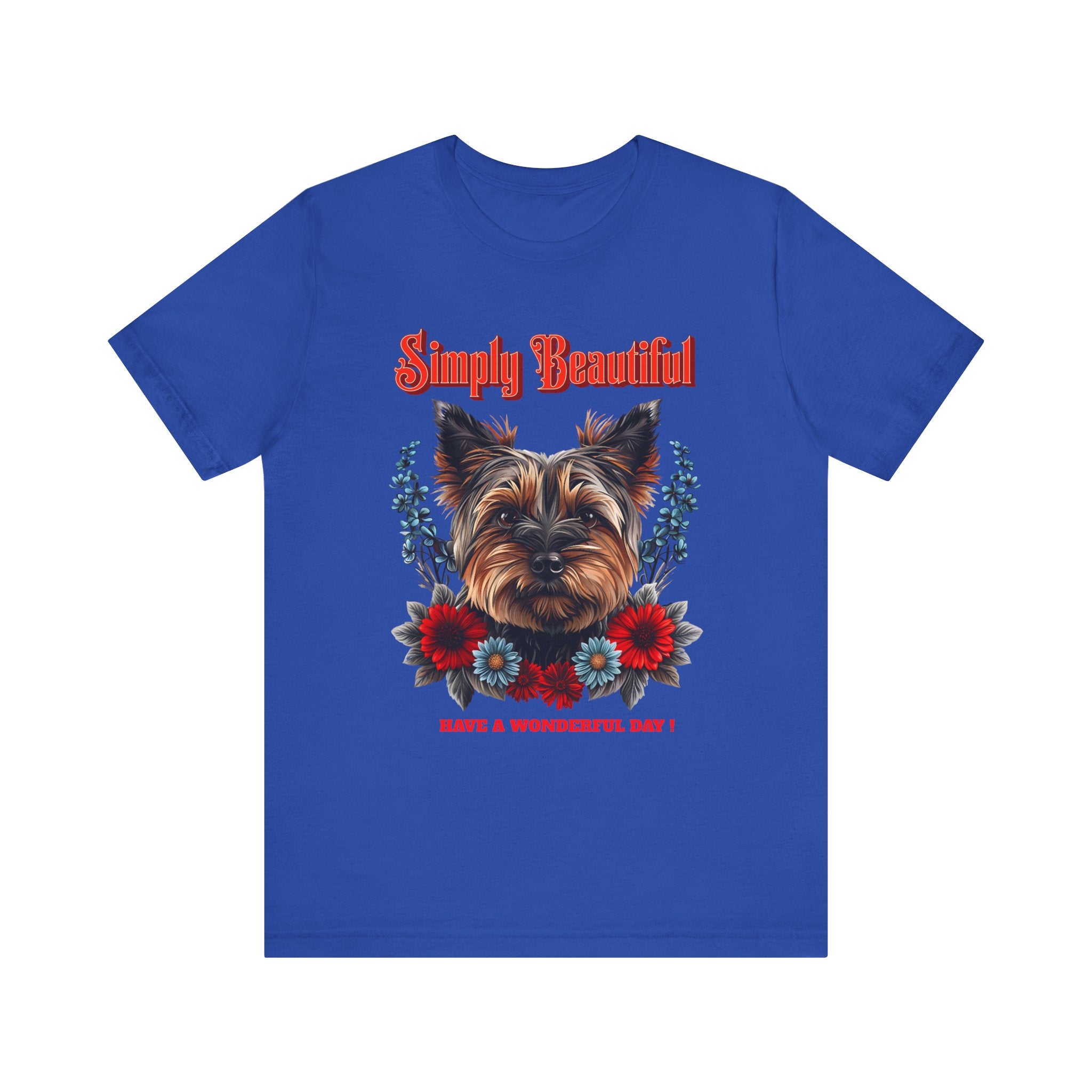 Unisex Jersey Short Sleeve Tee Simply Beautiful Yorkshire Puppy - Angel Body