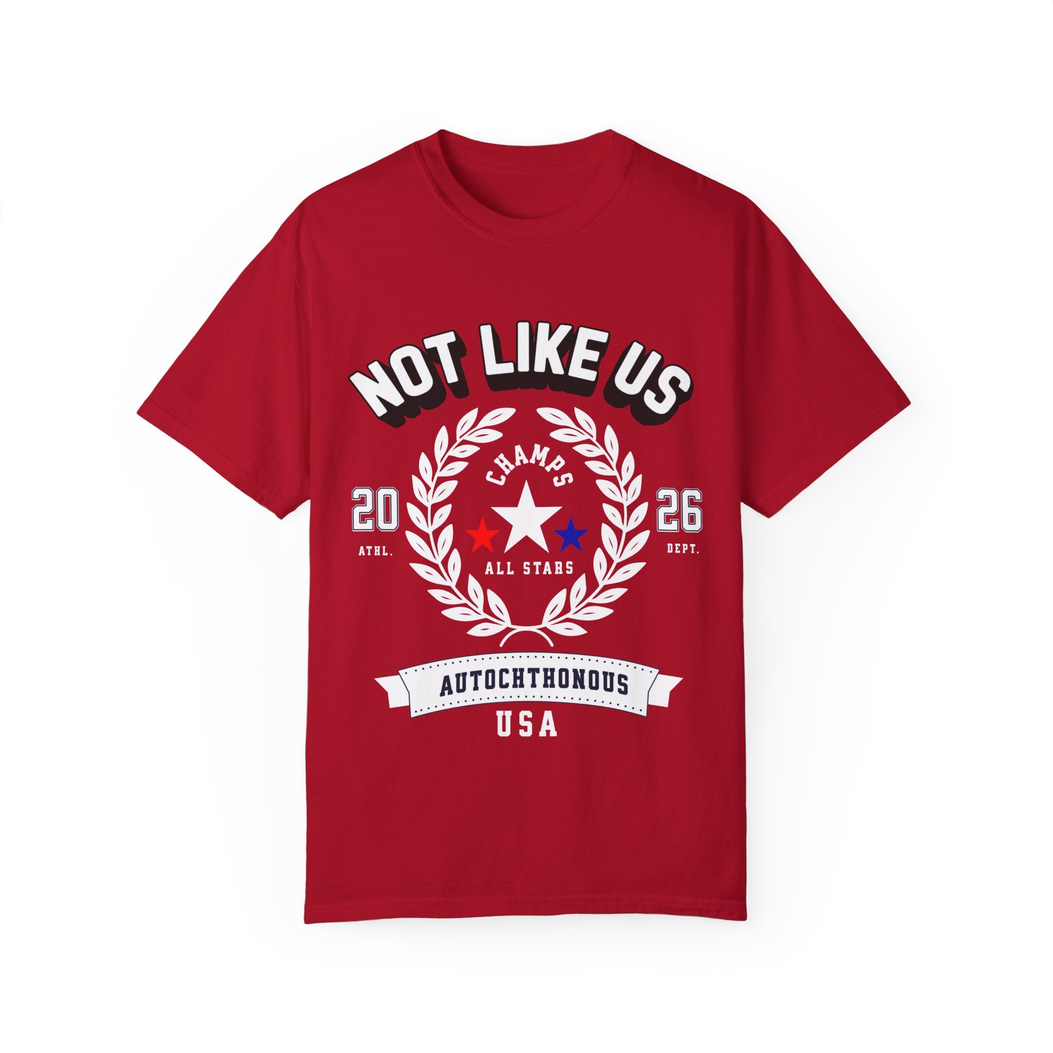 Autochthonous All Stars Unisex Garment-Dyed T-Shirt - Sports Inspired Tee for Casual Days - Angel Body