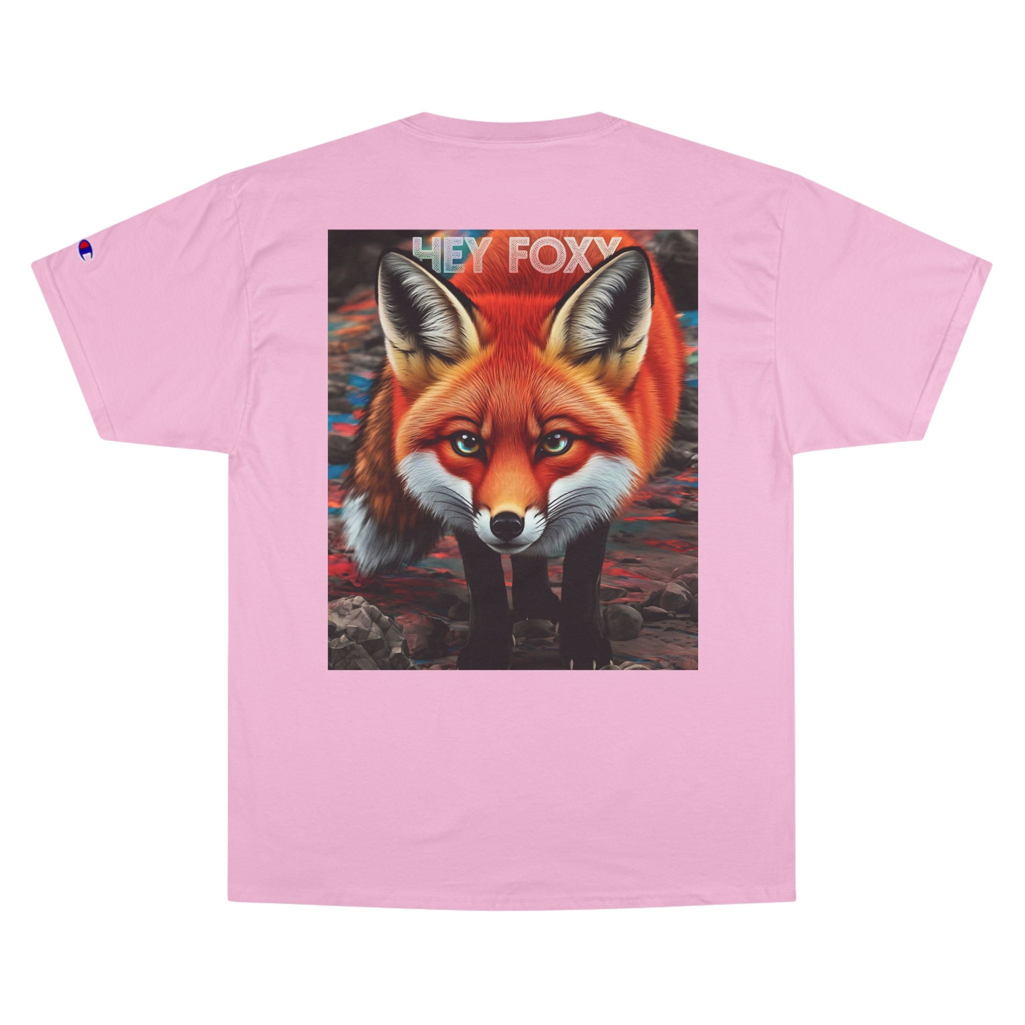 Hey Foxy Champion T-Shirt – Cute Fox Graphic Tee for Nature Lovers - Angel Body