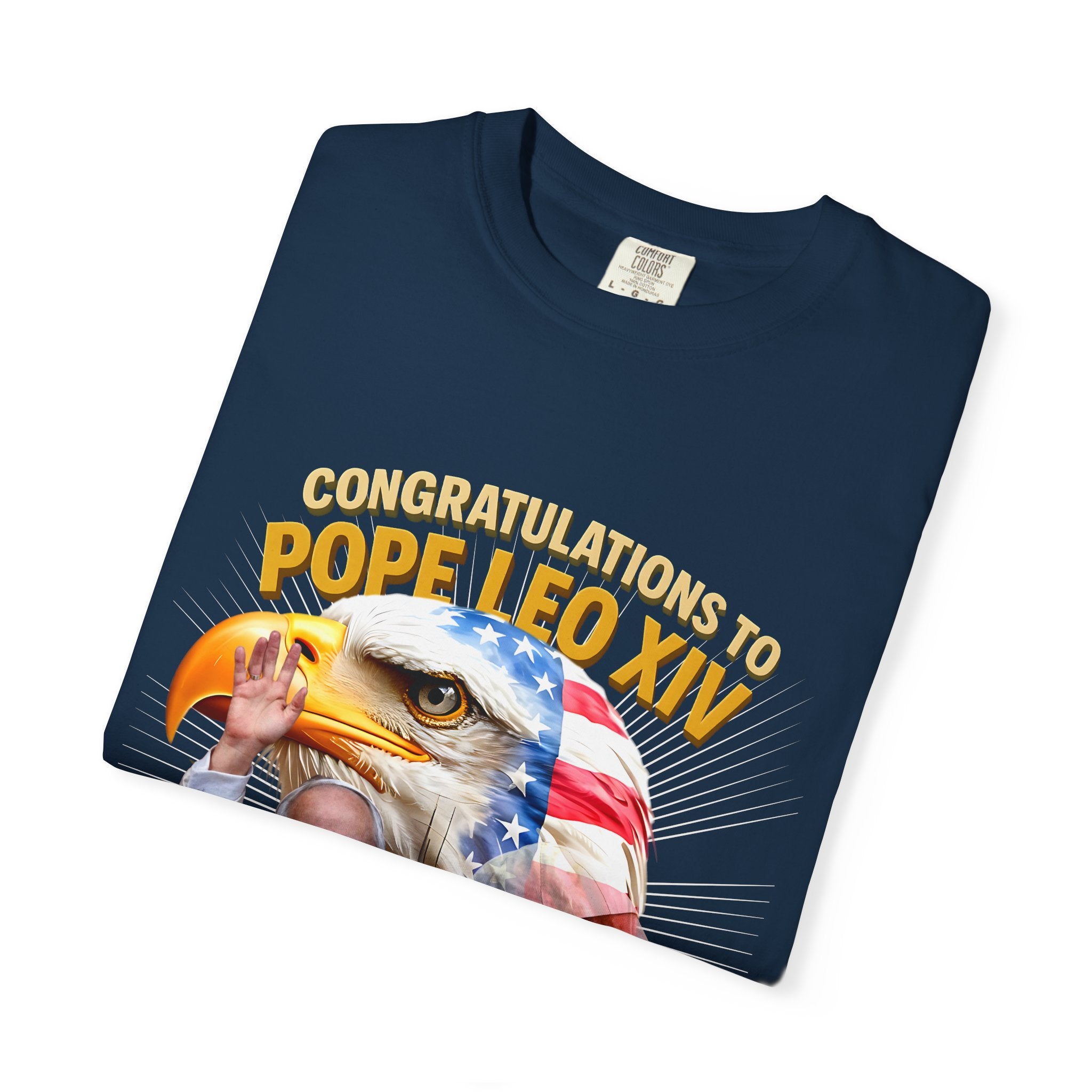 Pope Leo XIV Celebration T-Shirt - Unisex Garment-Dyed Tee - Angel Body