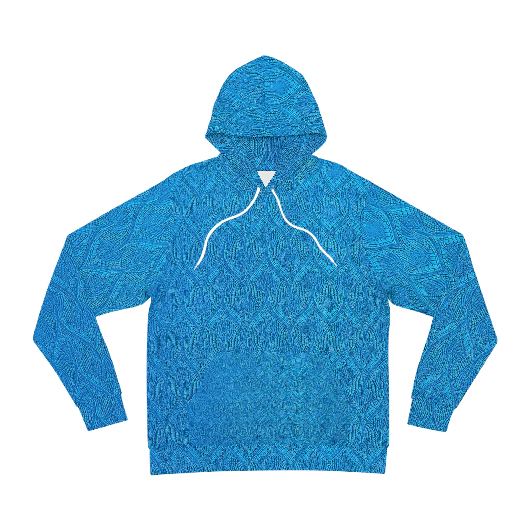 Trendy Dream Bigger Unisex Hoodie - Vibrant Blue with Inspirational Quote - Angel Body