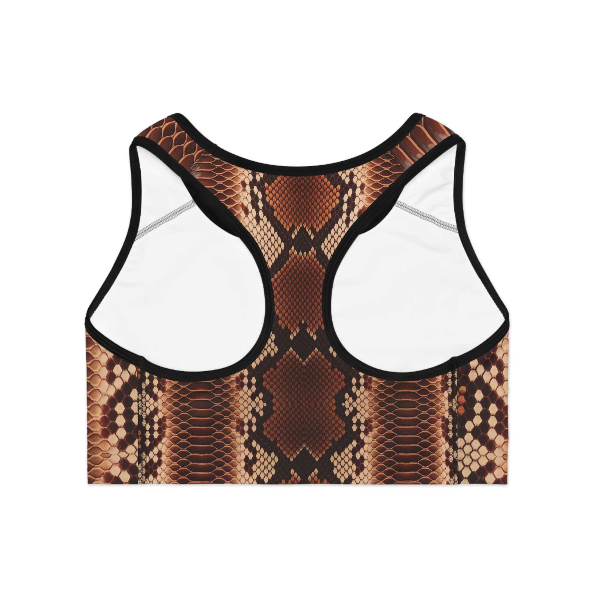 Stylish Snake Print Sports Bra for Comfort and Performance - Angel Body