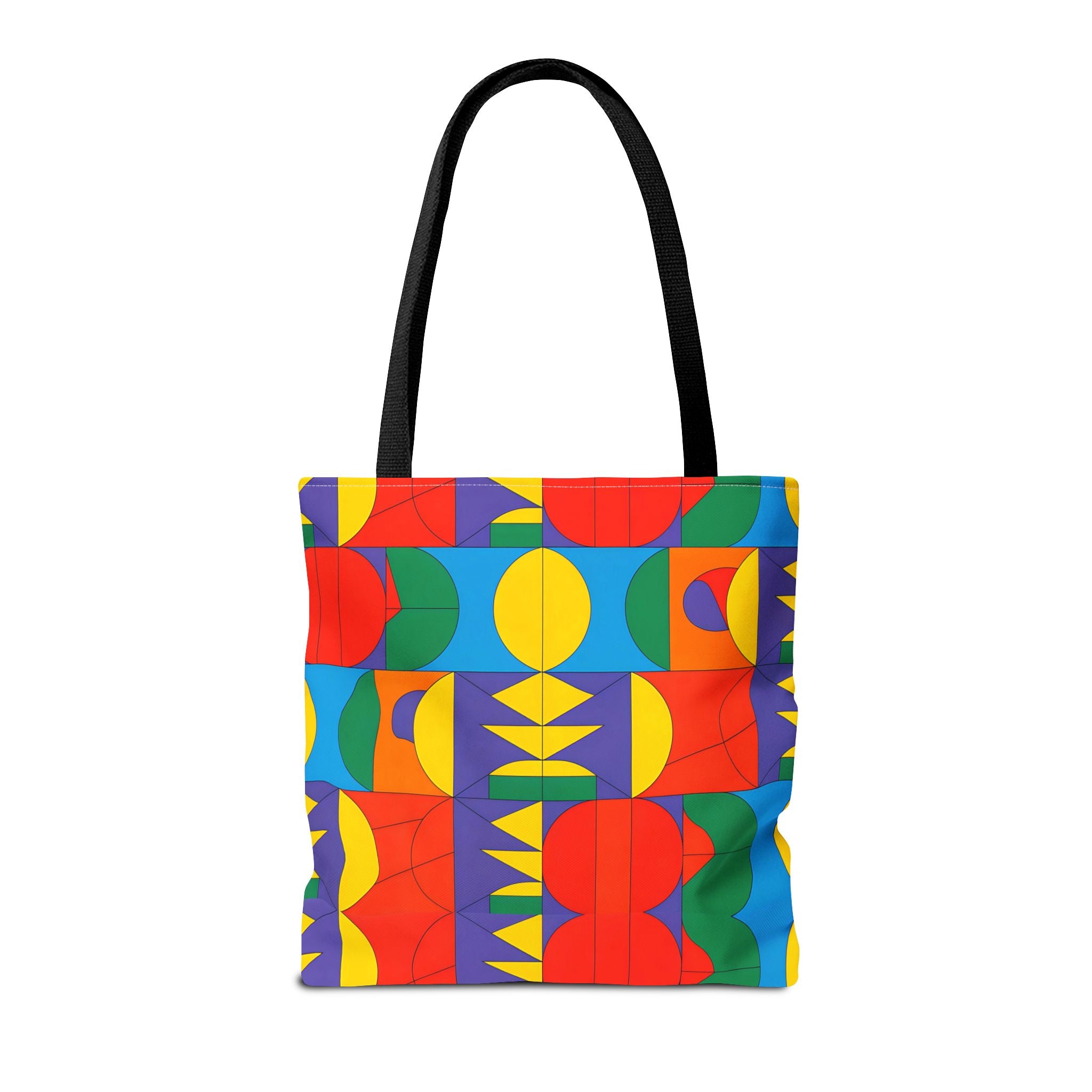Colorful Geometric Tote Bag - Bold Patterns for Everyday Use - Angel Body