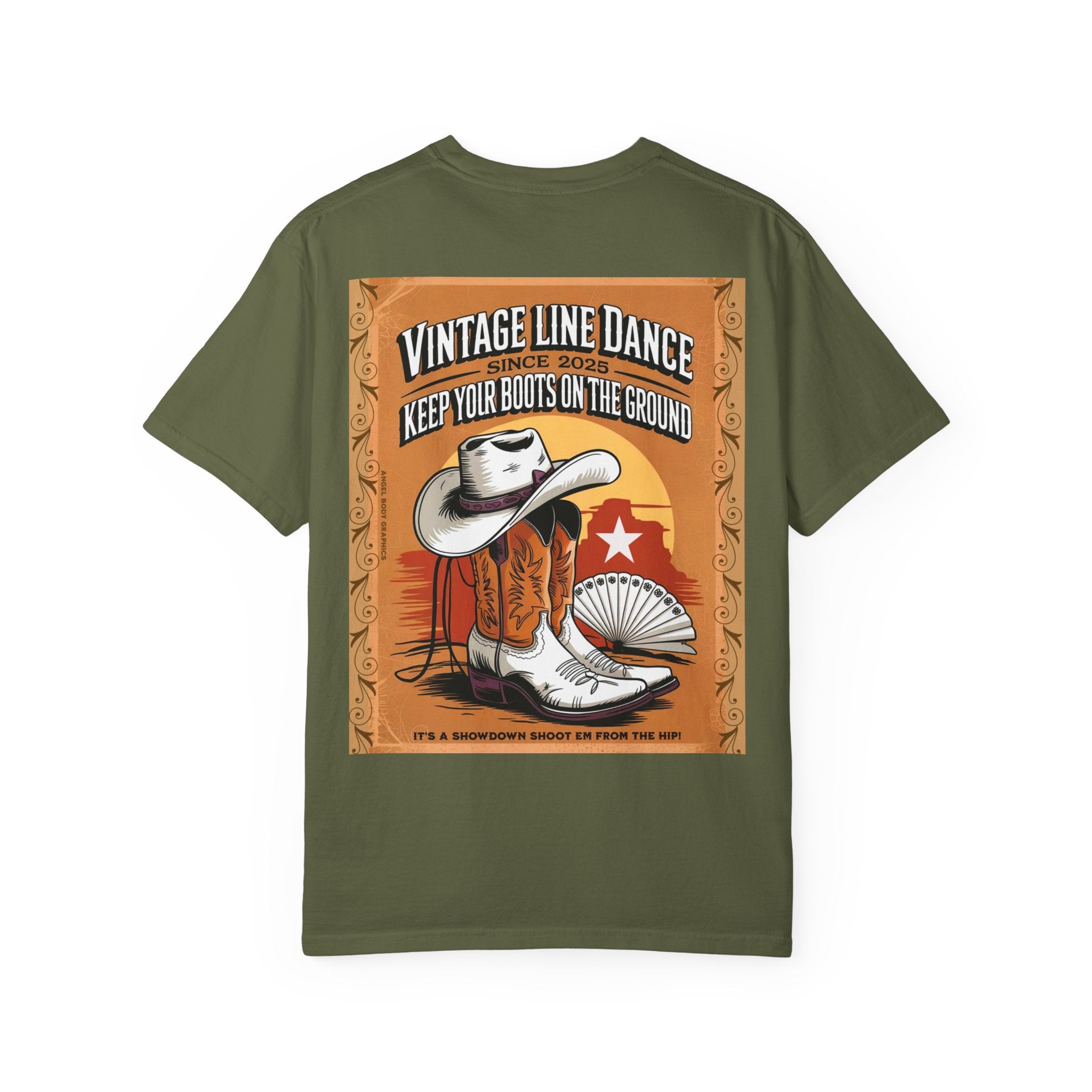Vintage Line Dance T-Shirt - Keep Your Boots on the Ground