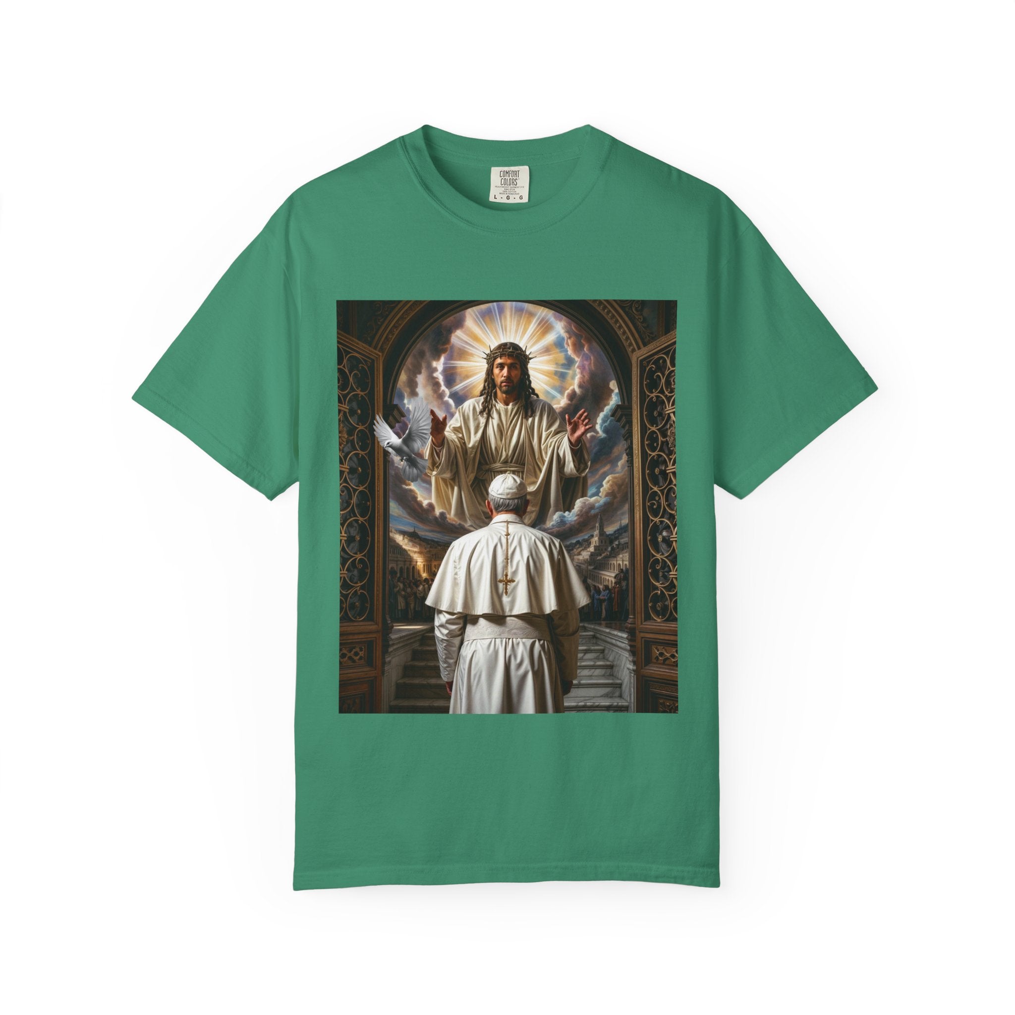 Religious Inspiration T-shirt - Jesus and Pope - Angel Body