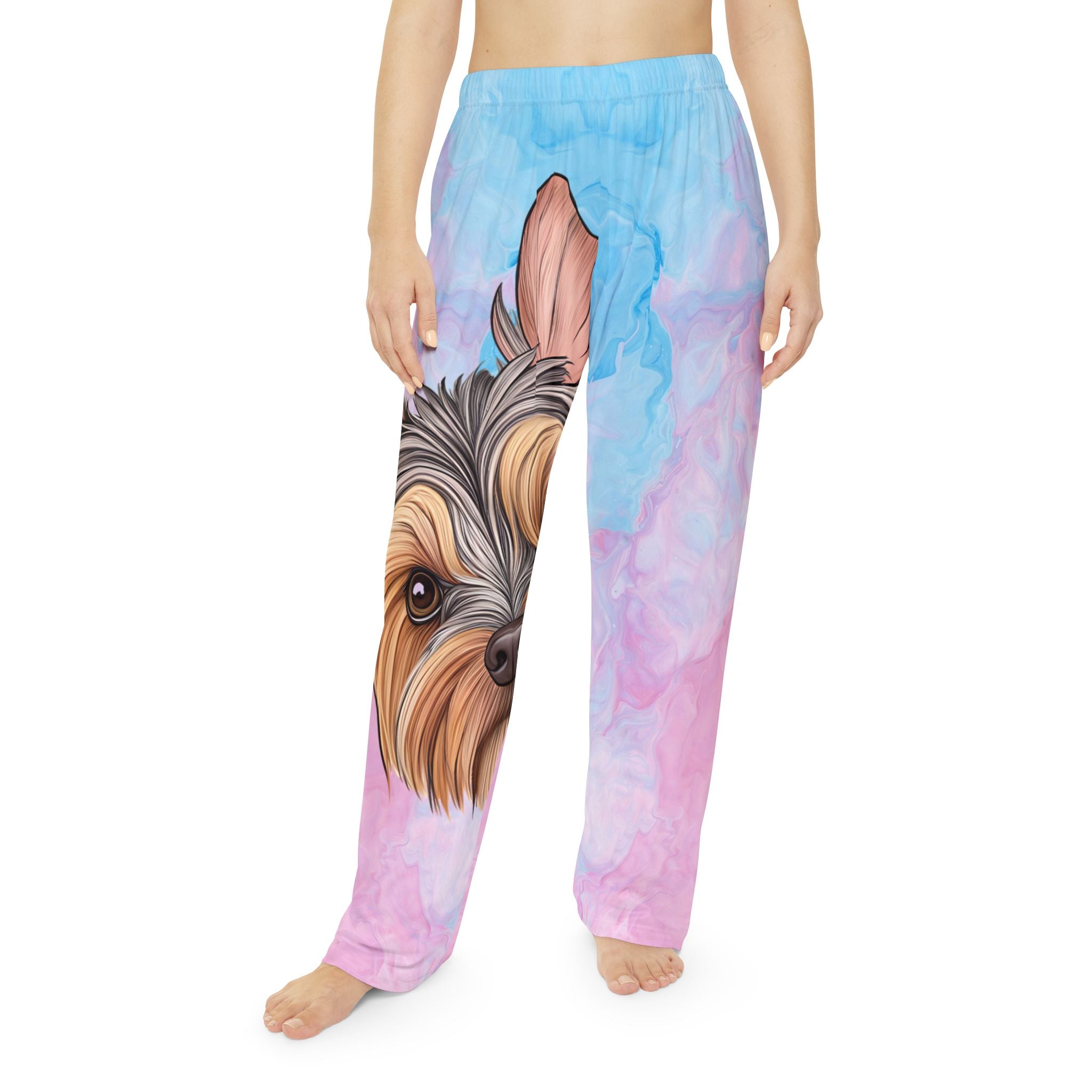 Cute Dog-Themed Women's Pajama Pants - Cozy & Stylish Loungewear - Angel Body