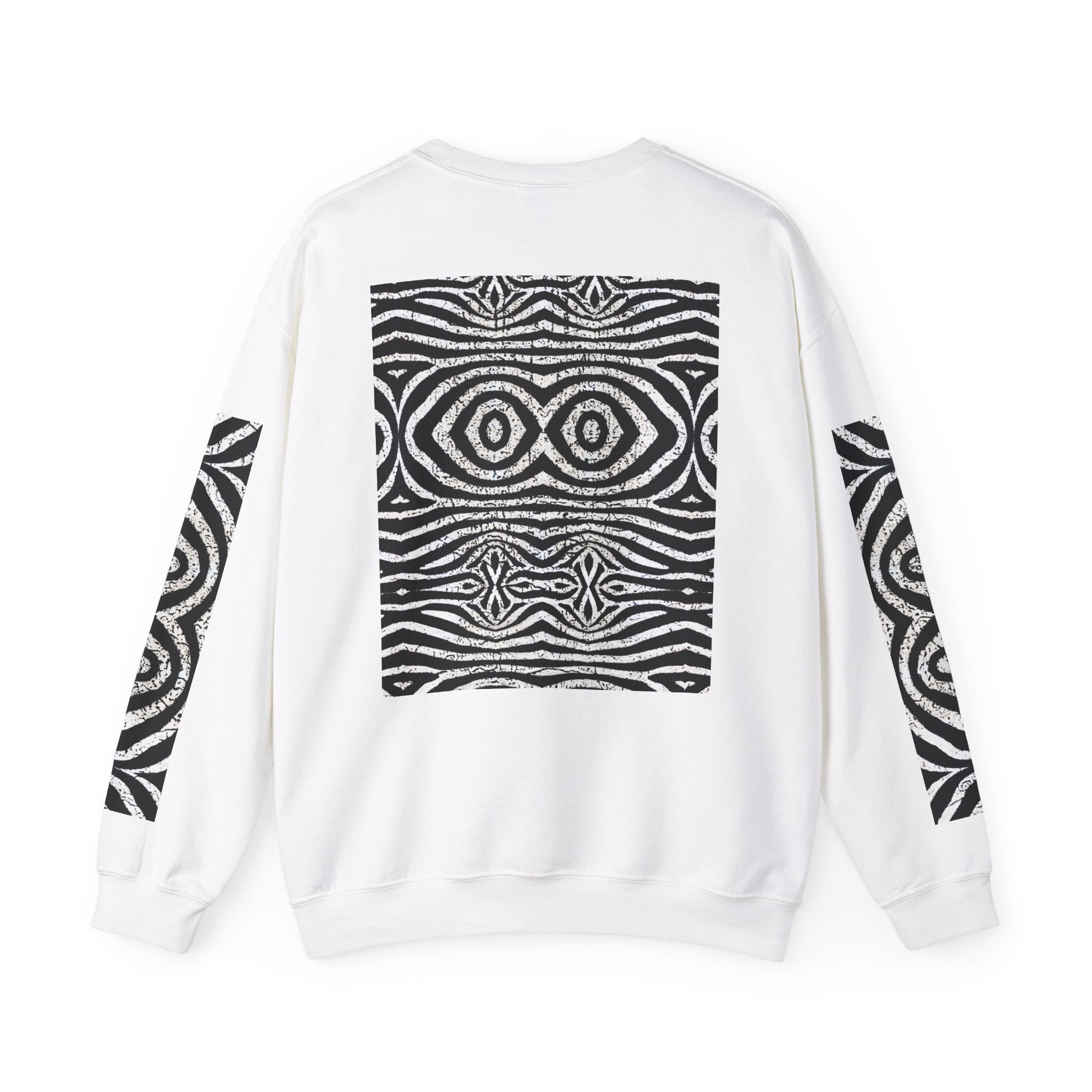 Abstract Tribal Pattern Unisex Heavy Blend Crewneck Sweatshirt - Angel Body