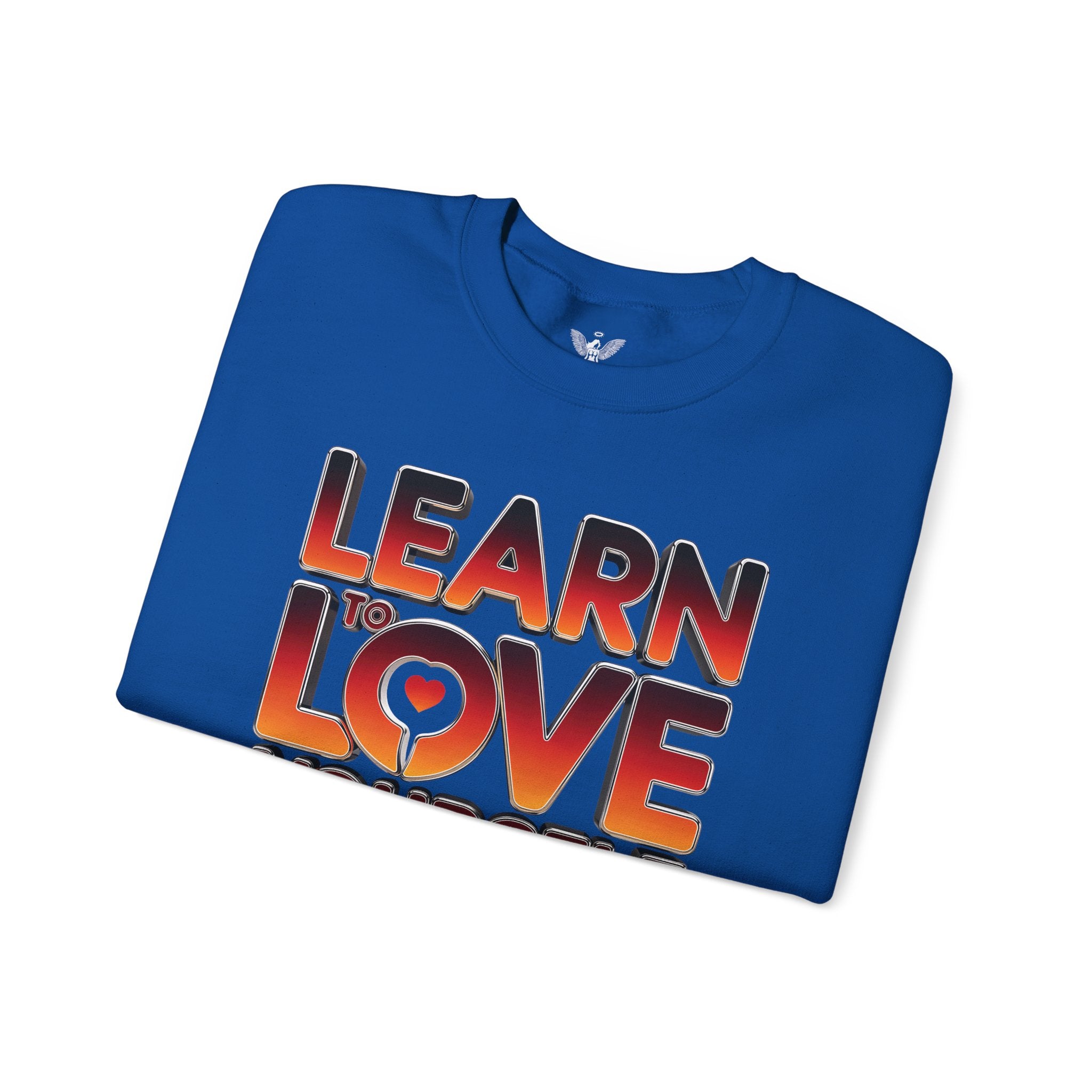 Learn to Love Yourself 2025 Crewneck Sweatshirt - Angel Body