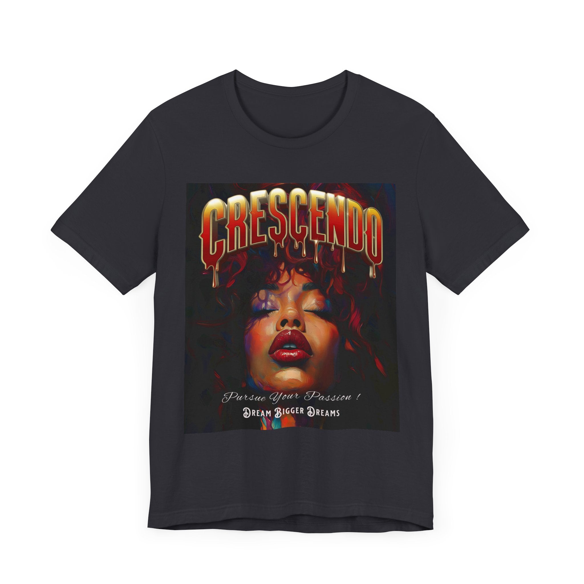 Crescendo Unisex Tee Word play message That means take your life to the highest hight's - Angel Body