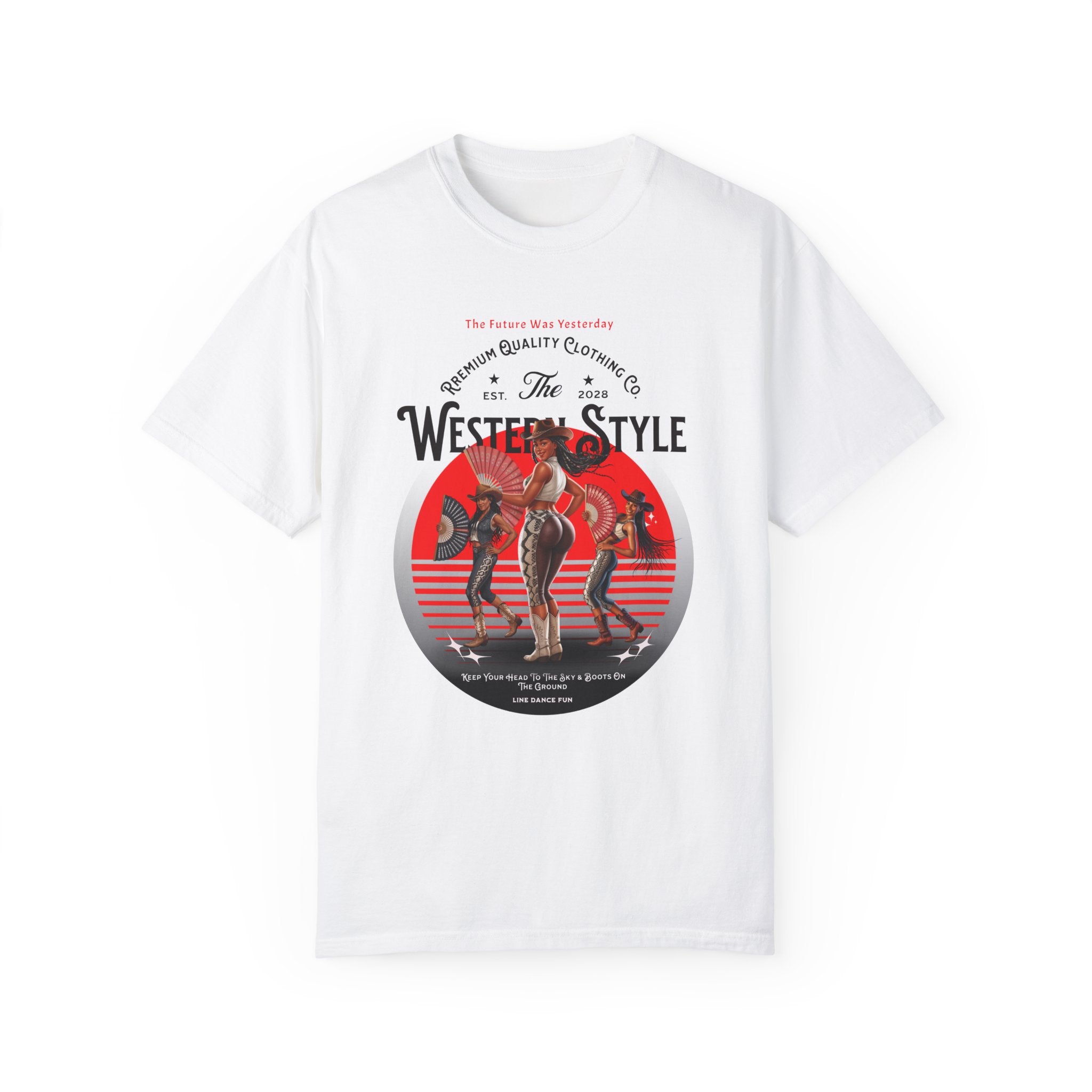 Vintage Western Style T-Shirt - Unisex Graphic Tee for Country Lovers - Angel Body