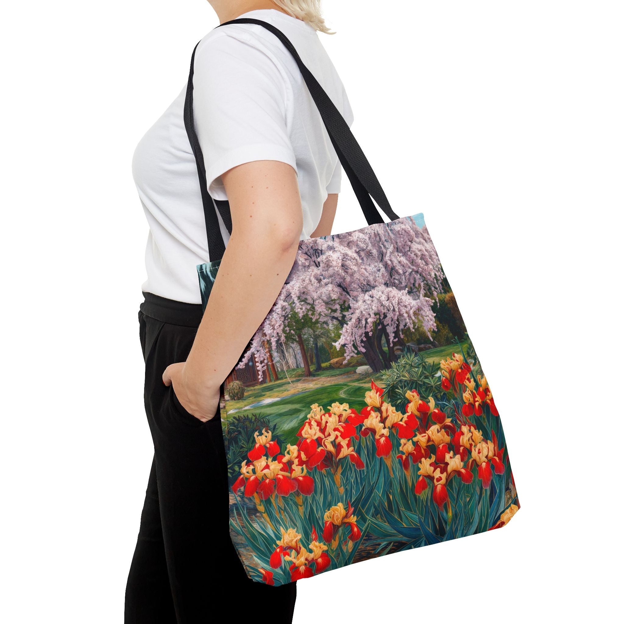 Nature-Inspired Floral Tote Bag - Perfect for Spring Celebrations - Angel Body
