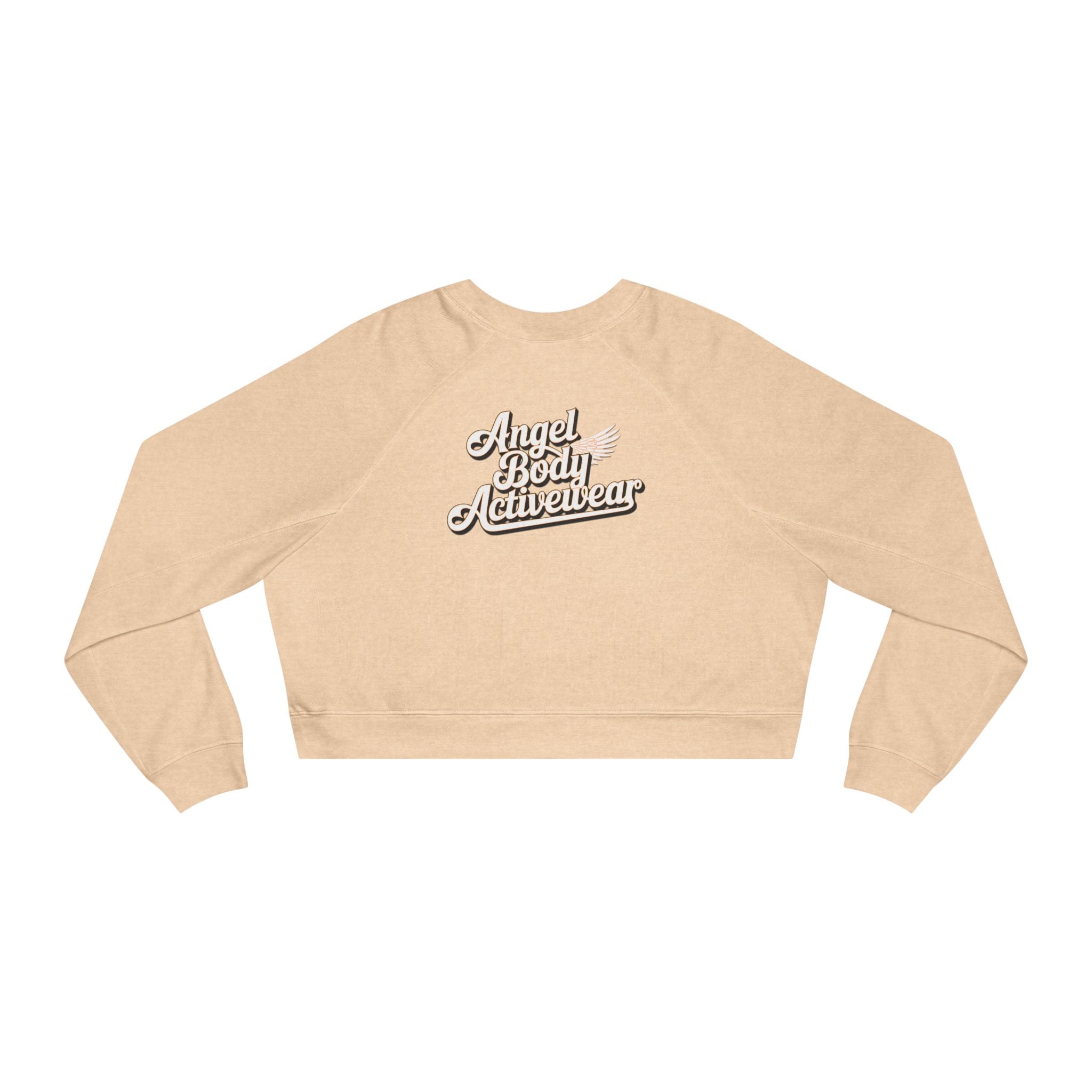 Angel Body Activewear Women's Cropped Fleece Pullover - Stylish & Cozy Sweatshirt for Athleisure - Angel Body