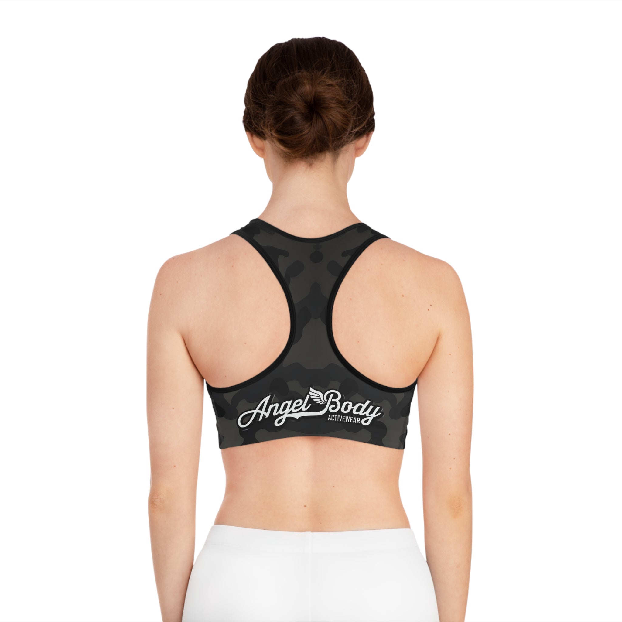 Camo Print Sports Bra | Angel Body Activewear | Stylish & Comfortable Fitness Gear - Angel Body