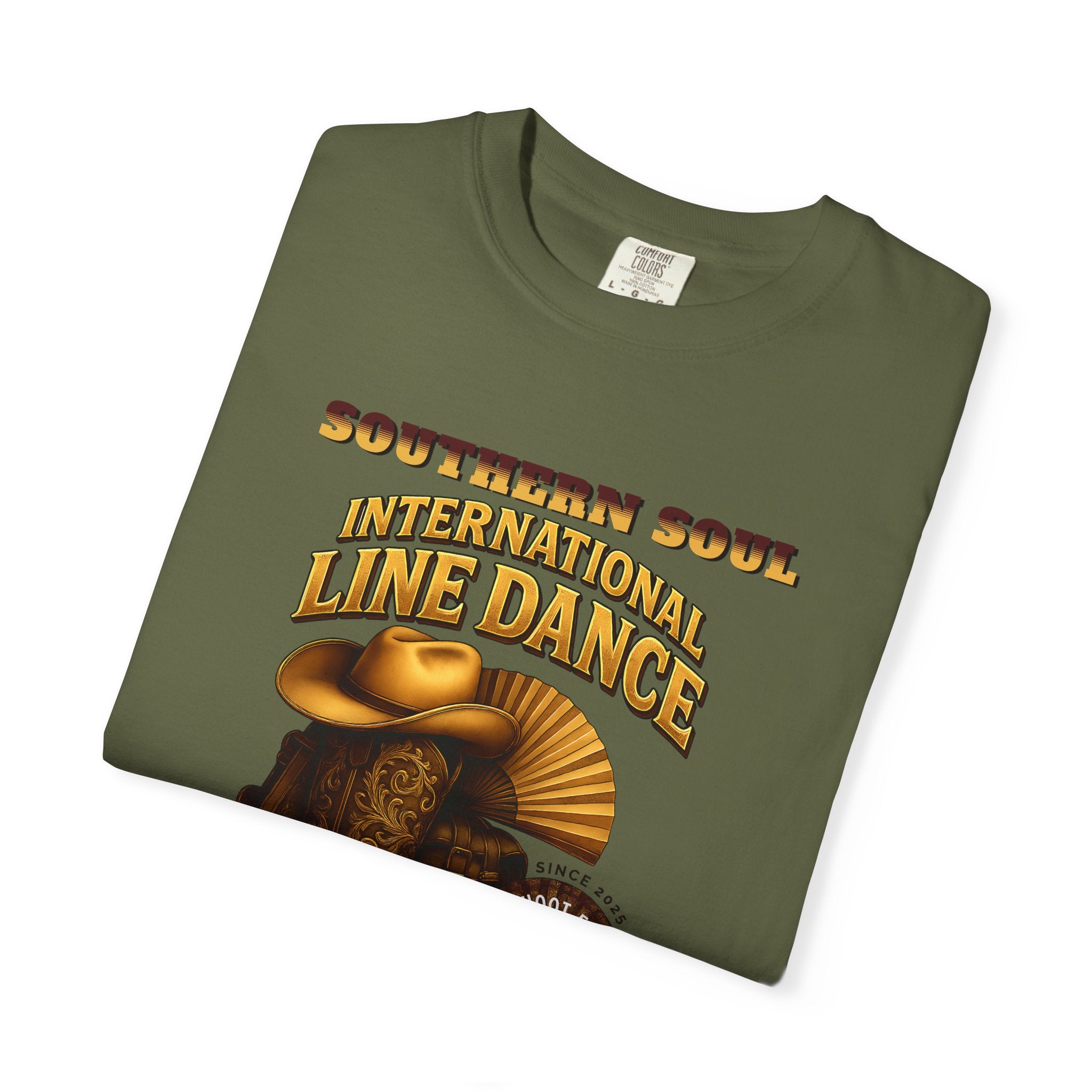 Southern Soul Line Dance T-Shirt, Unisex Garment-Dyed Tee, Stay Positive Quote Shirt, Country Dance Apparel, Gift for Dancers - Angel Body
