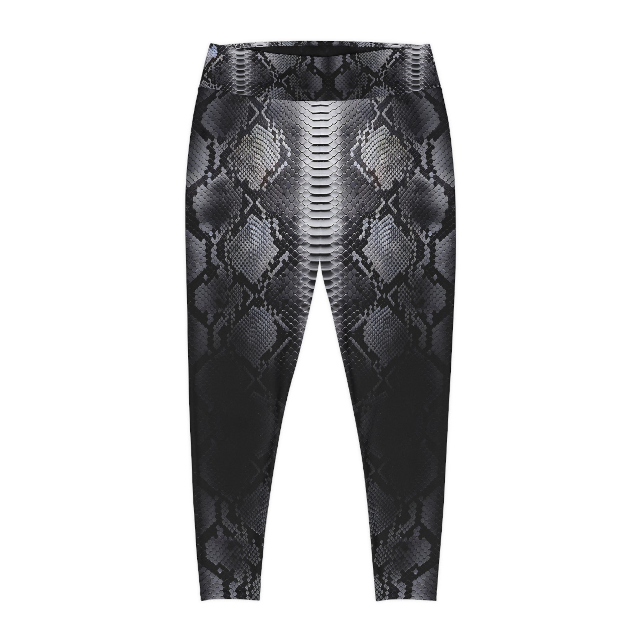 Plus Size Snake Print Leggings | Fashionable Comfort for Every Occasion - Angel Body