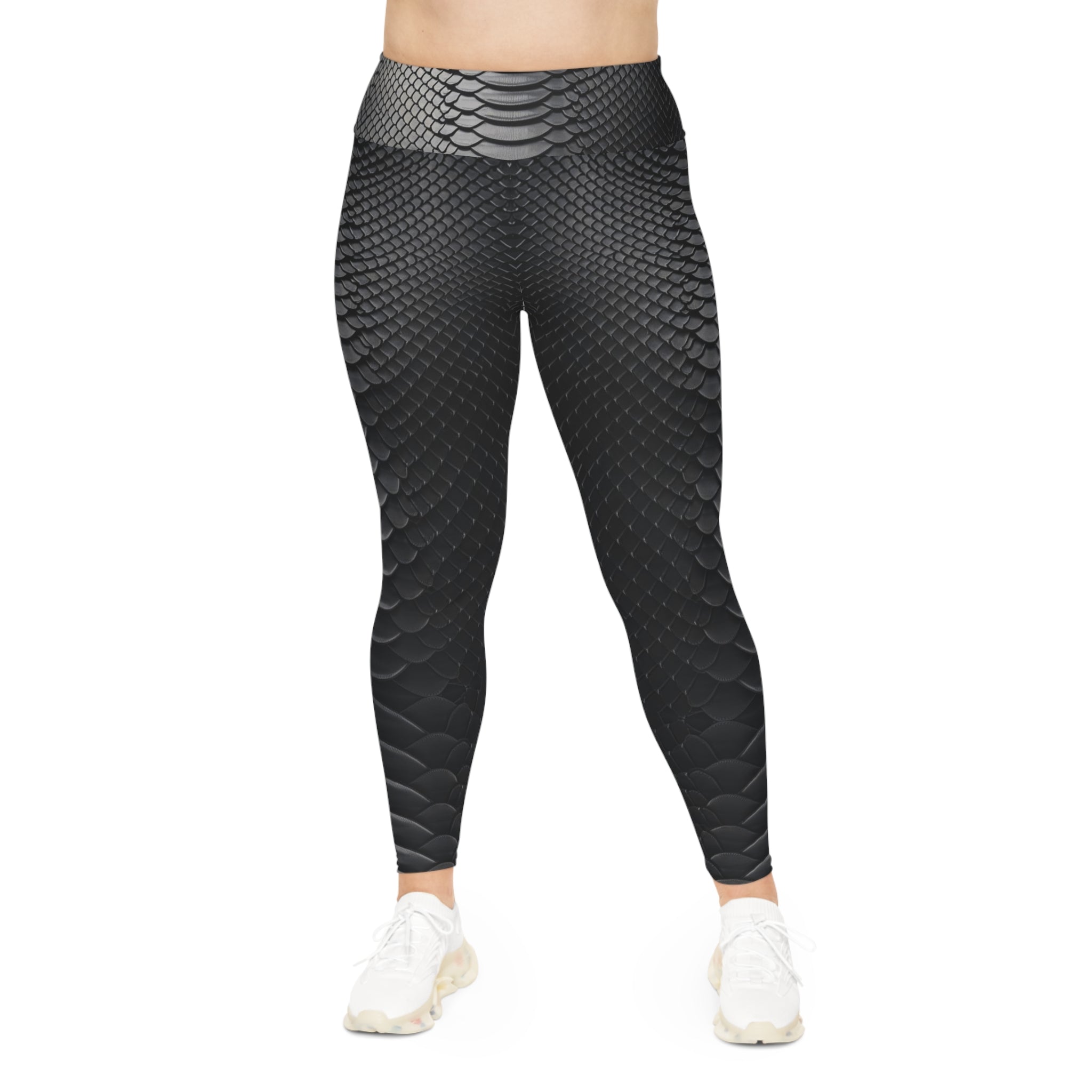 Snake Print Plus Size Leggings - Stylish & Comfortable Activewear for Every Occasion - Angel Body