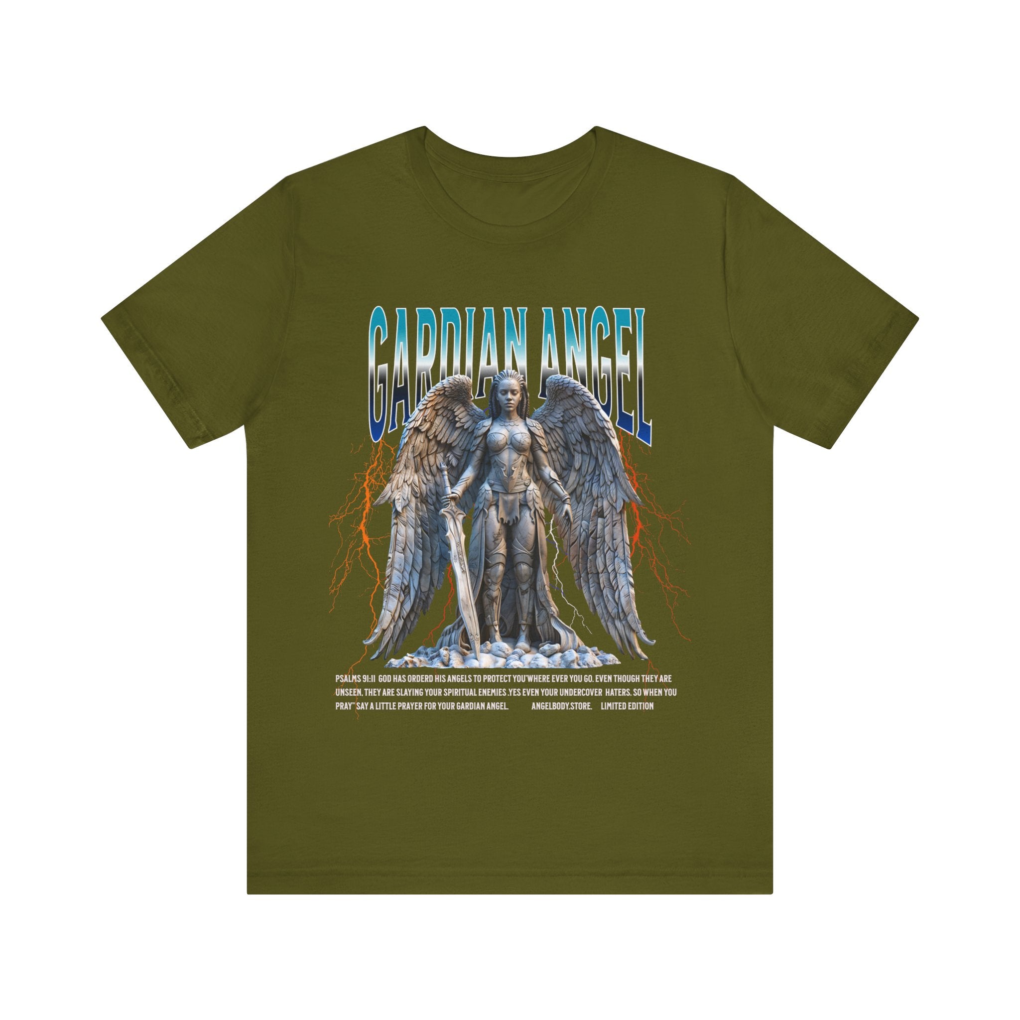 Unisex Jersey Short Sleeve Tee: Guardian Angel Spiritual Warrior 12 - Angel Body