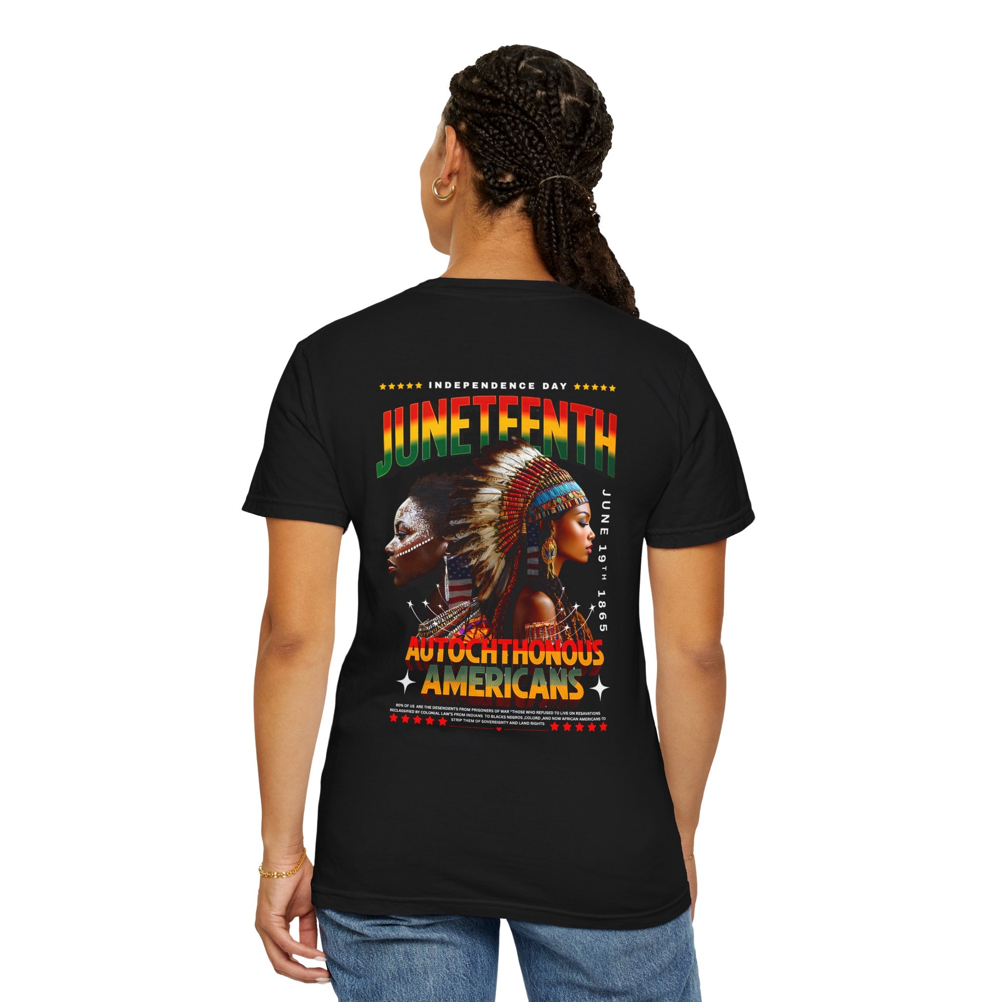 Juneteenth Celebration T-Shirt, Unisex Garment-Dyed Tee, Inclusive Pride Apparel, Heritage Shirt, Freedom Festival Wear - Angel Body