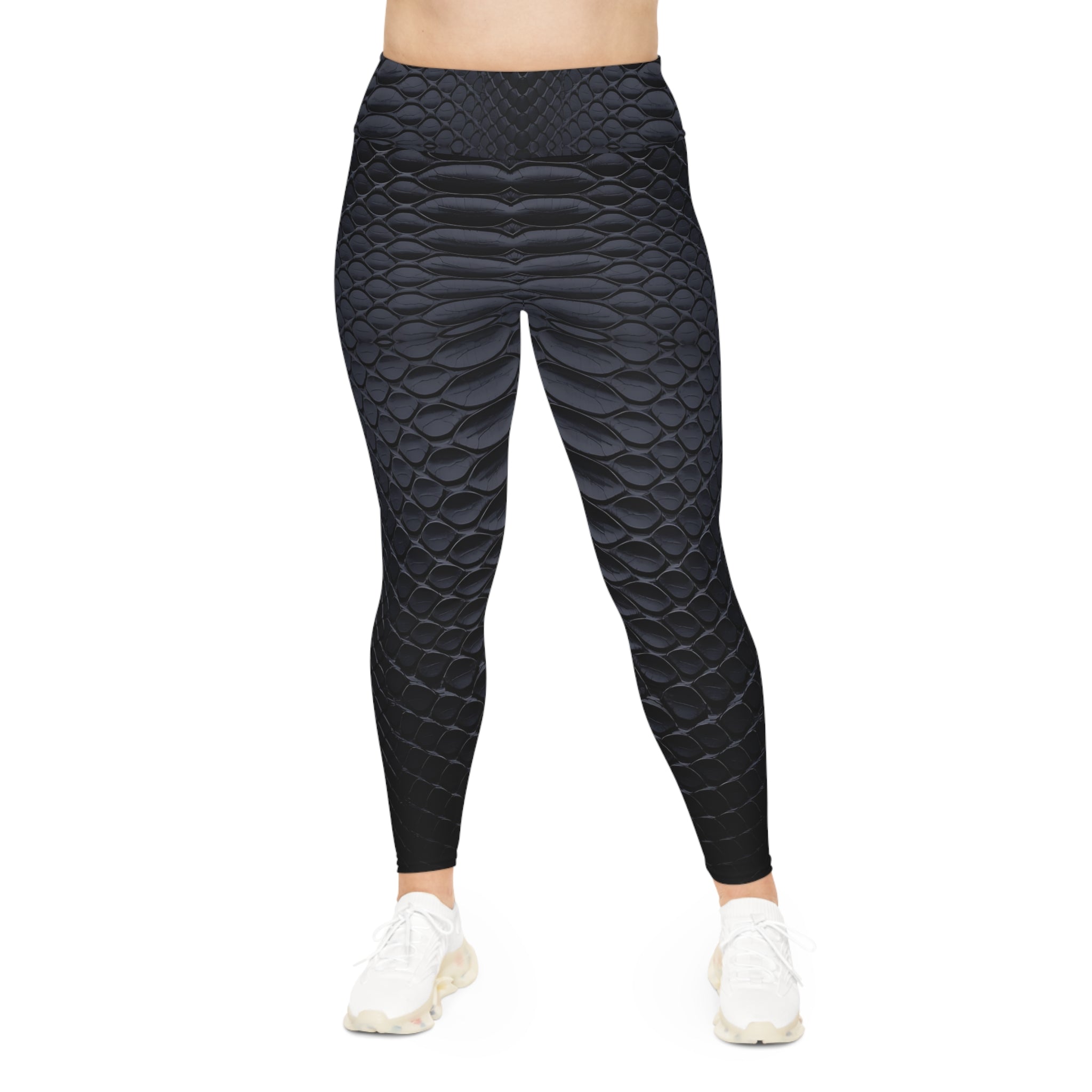 Sleek Plus Size Leggings with Textured Design - Angel Body