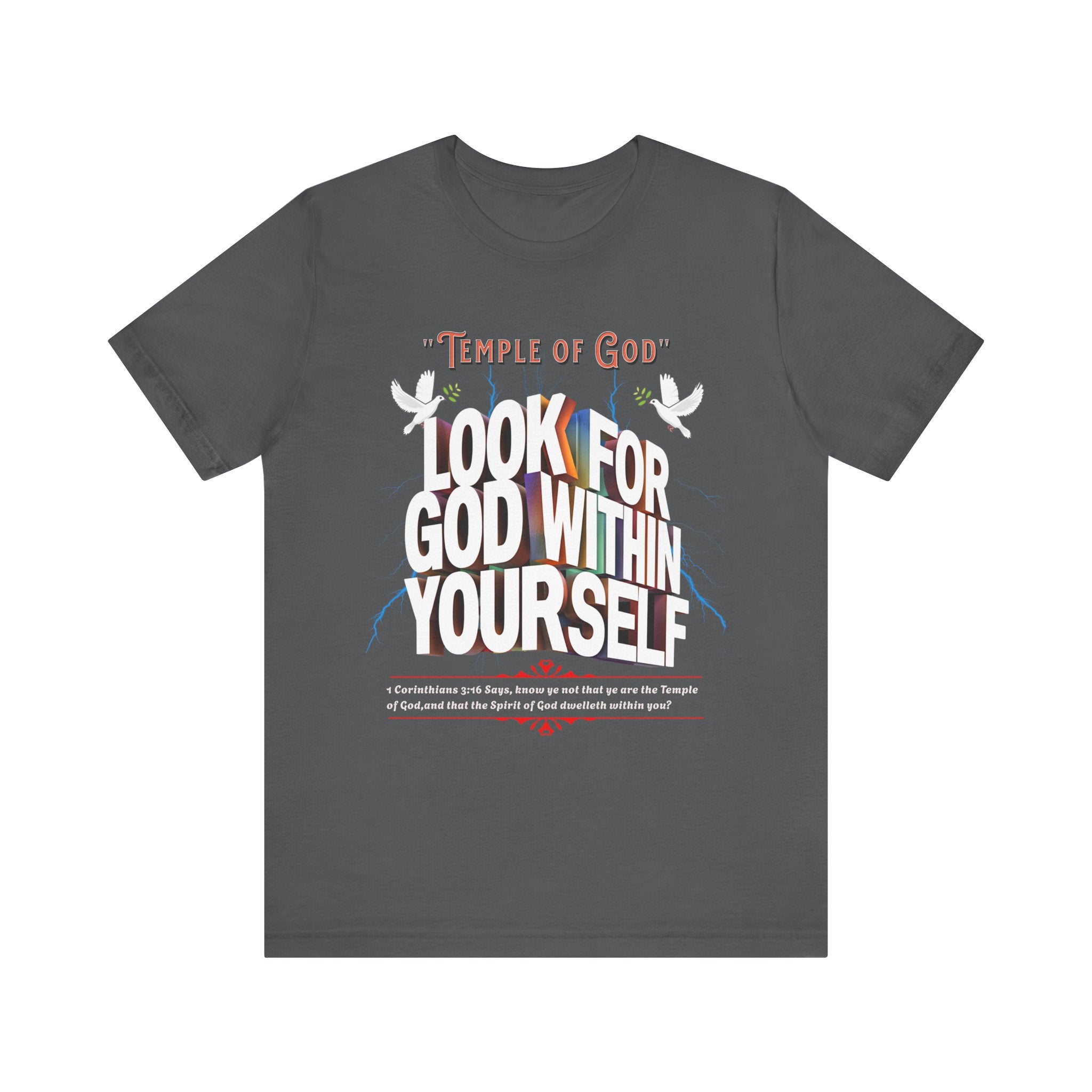 Unisex Jersey Short Sleeve Tee: Temple of God - Angel Body
