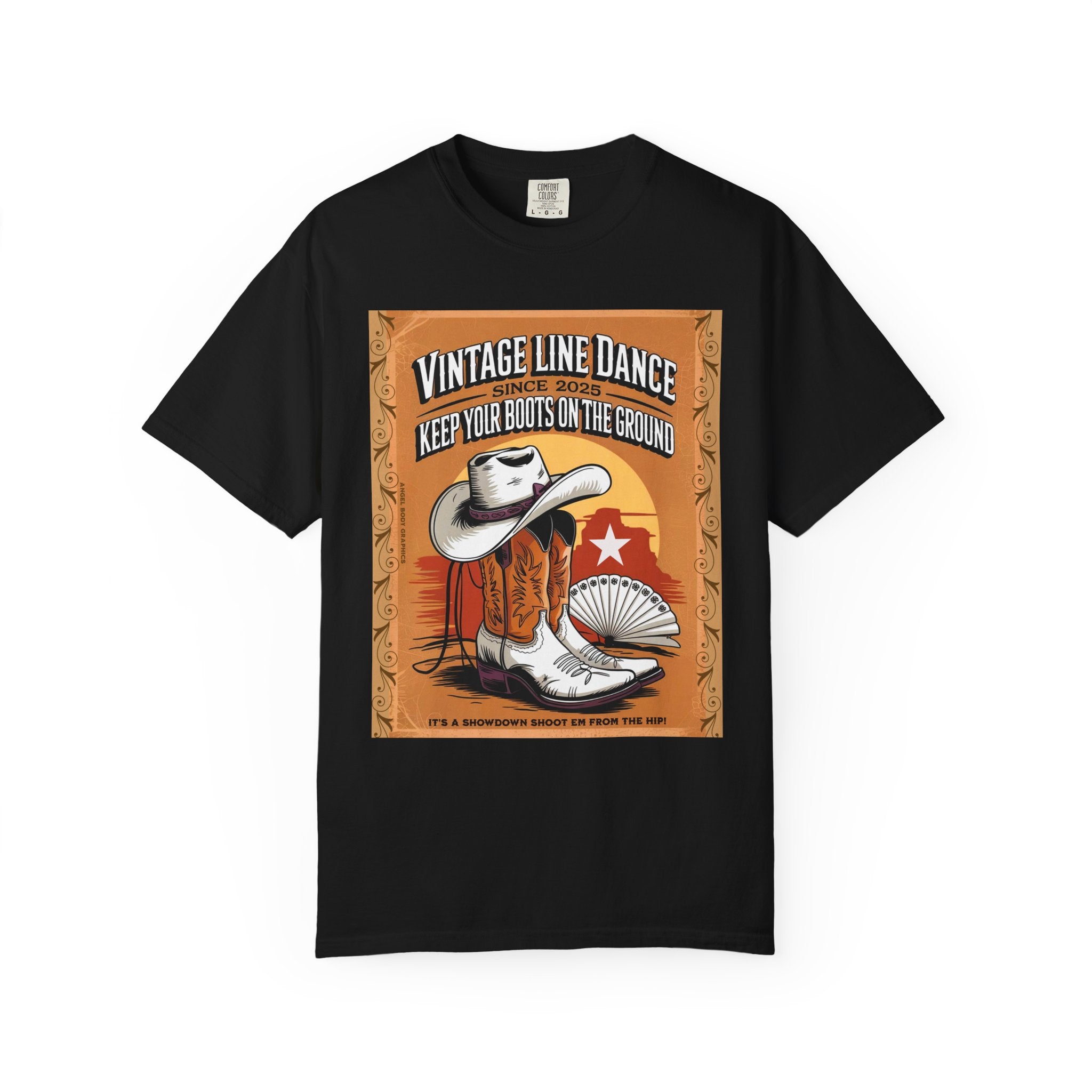 Vintage Line Dance T-Shirt - Keep Your Boots on the Ground